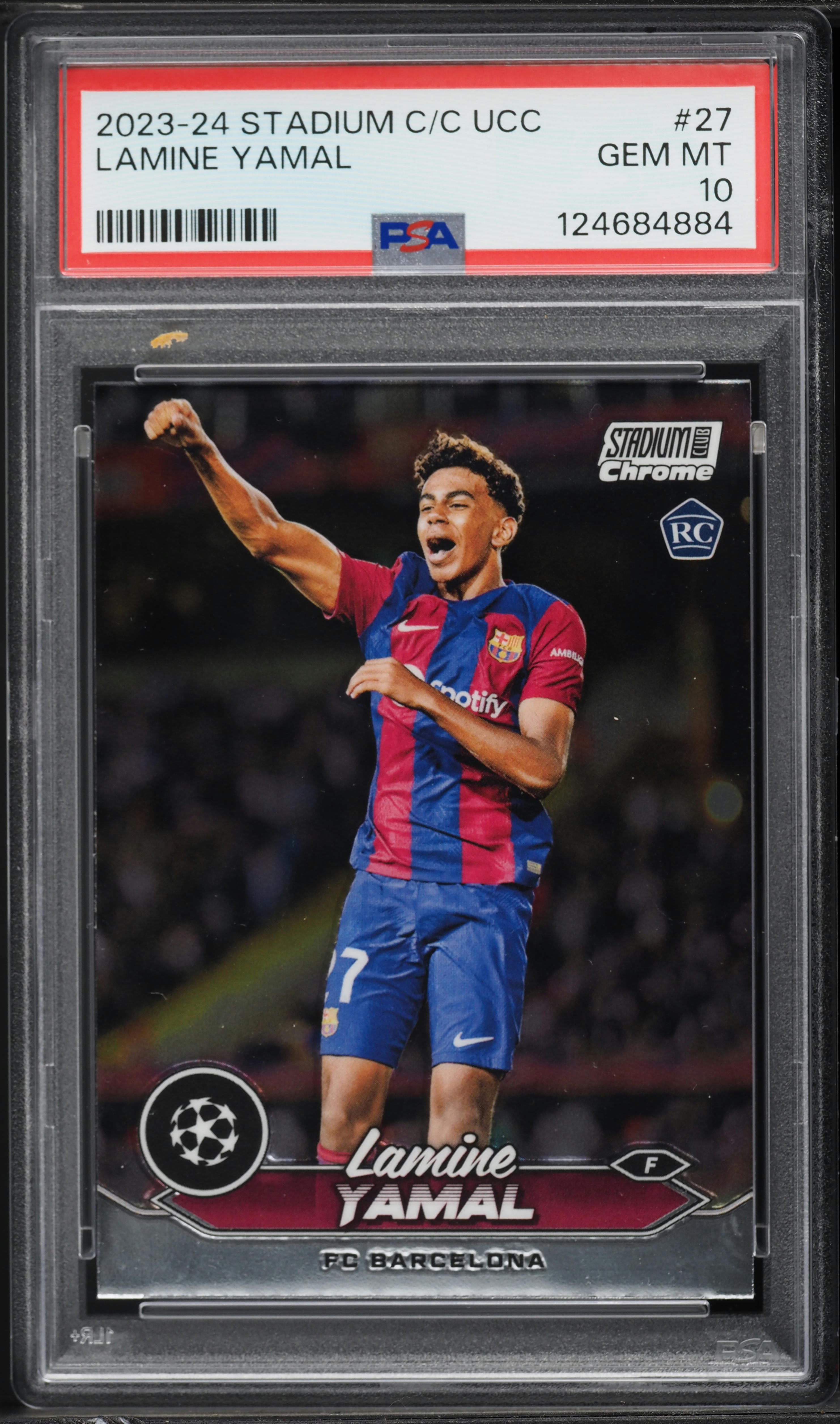 2023 Stadium Club Chrome UEFA Club Competitions Lamine Yamal