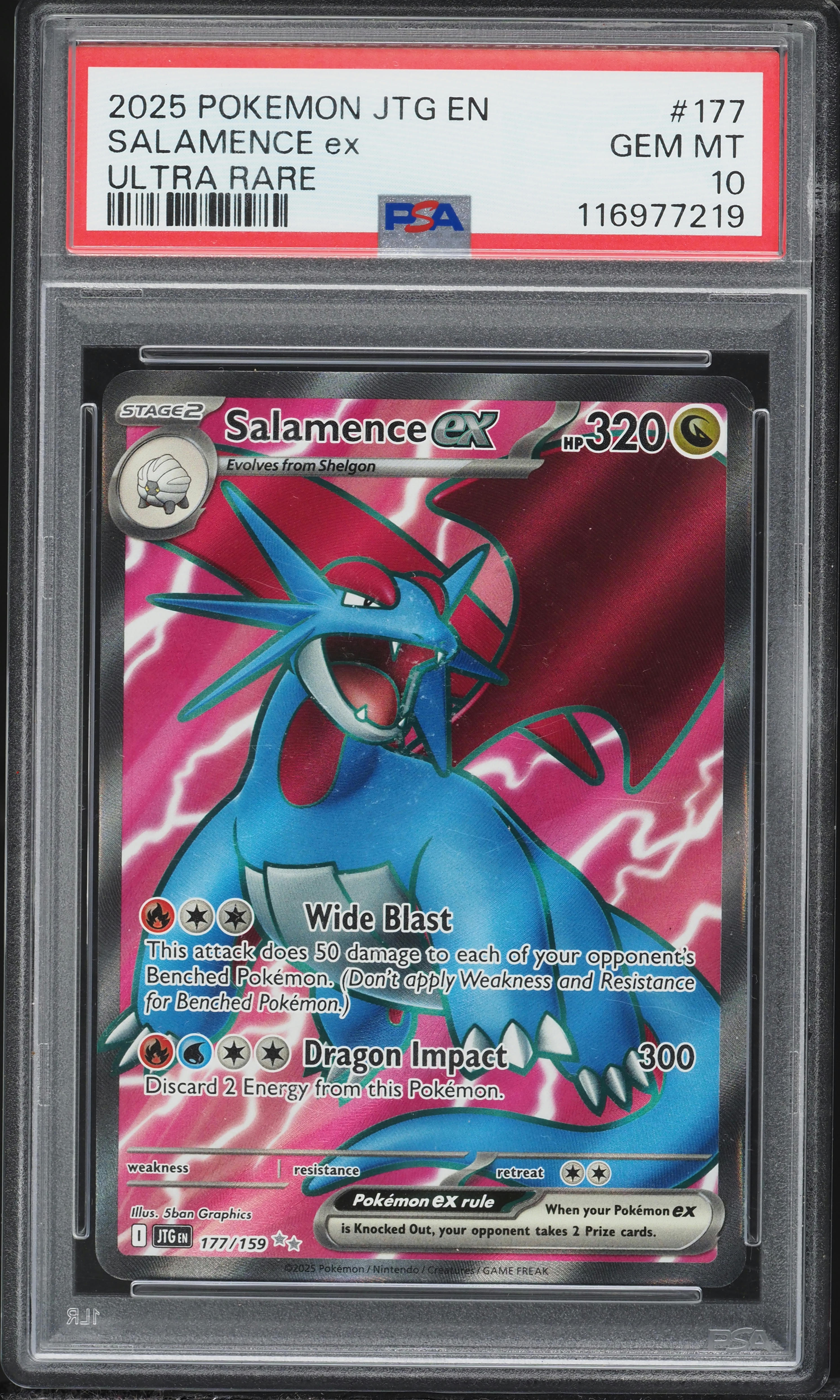 2025 Pokemon Scarlet & Violet Journey Together Full Art Salamence