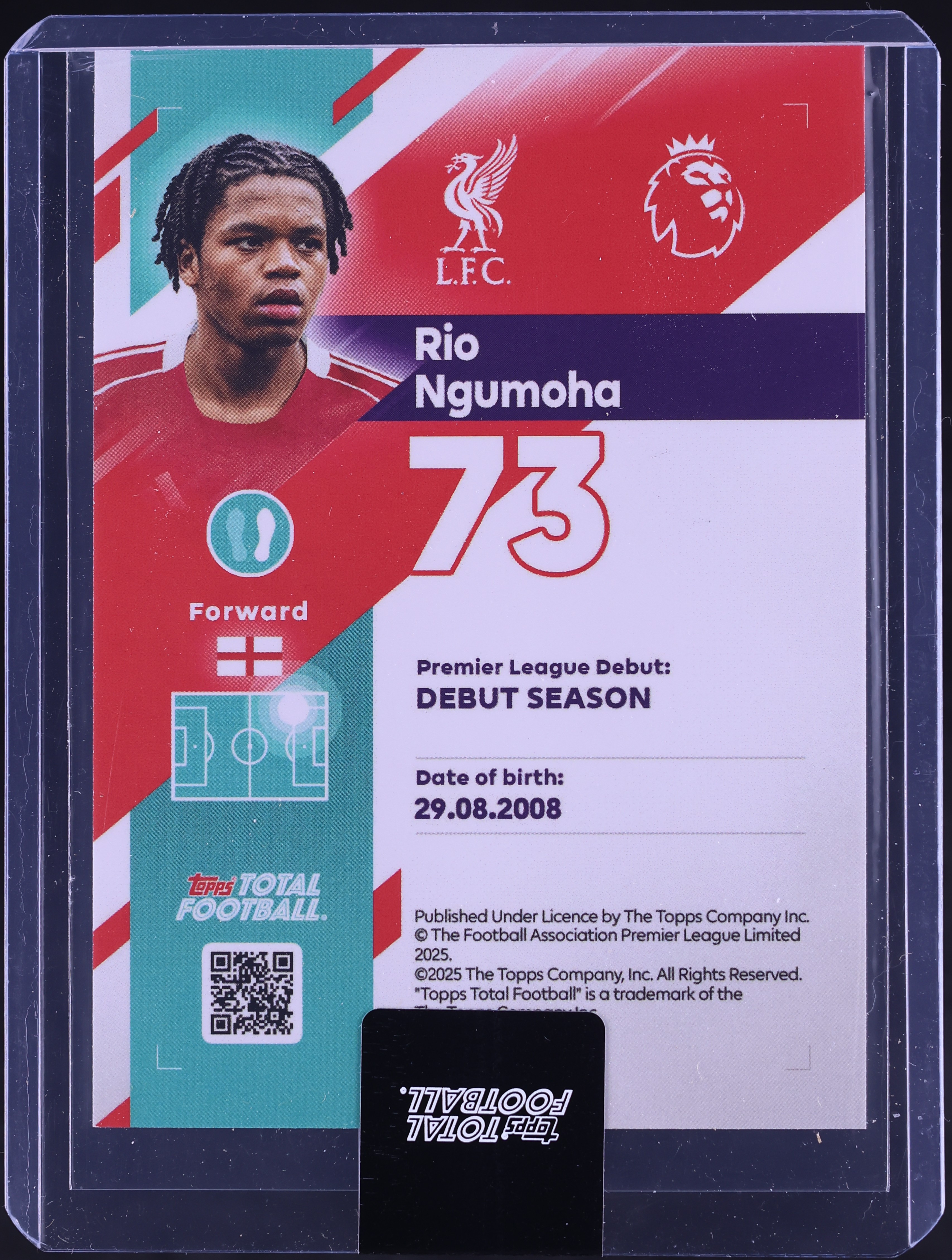 2025 Topps Total Football Ones To Watch Rio Ngumoha ROOKIE /99