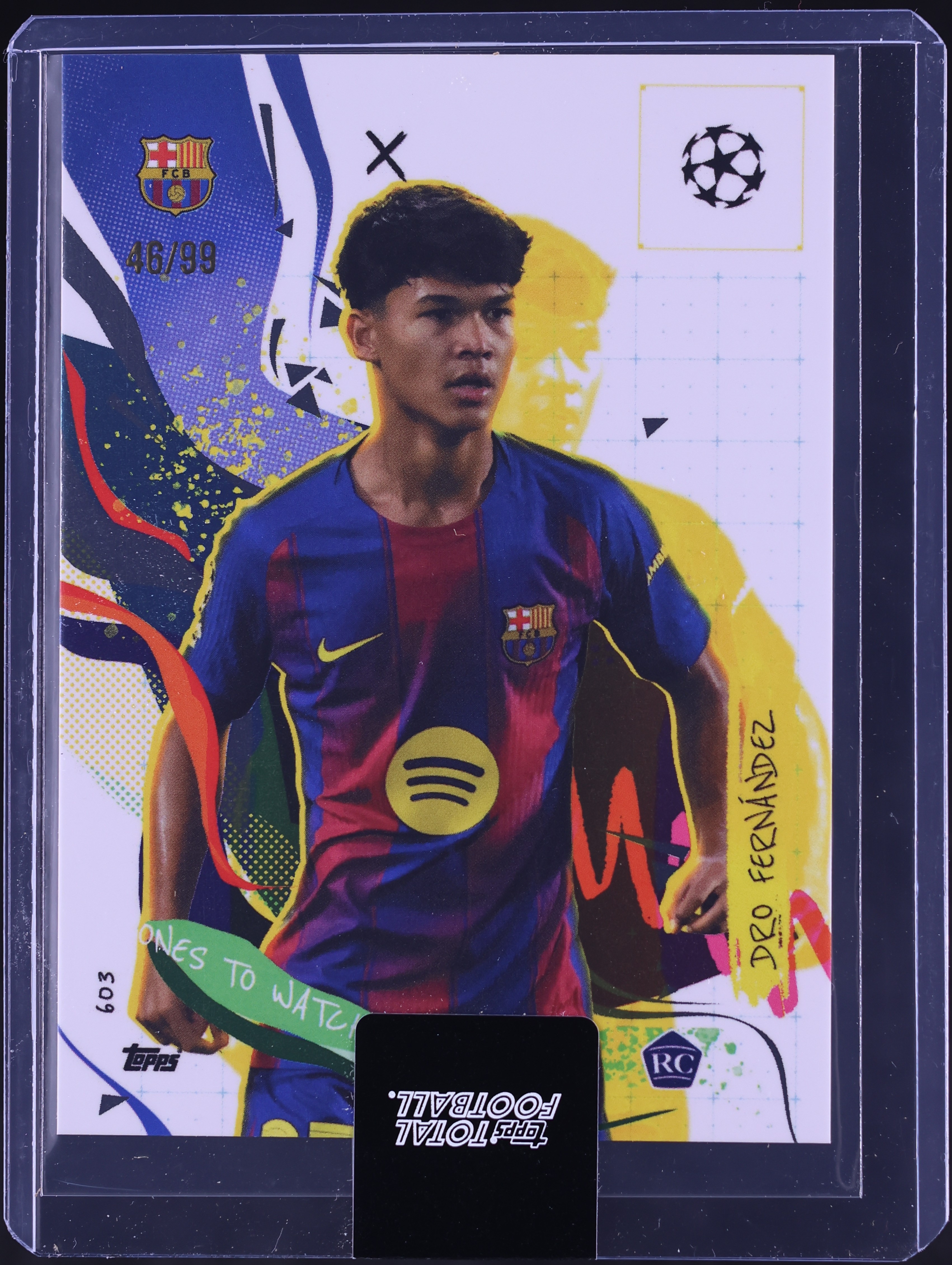 2025 Topps Total Football Ones To Watch Dro Fernandez ROOKIE /99