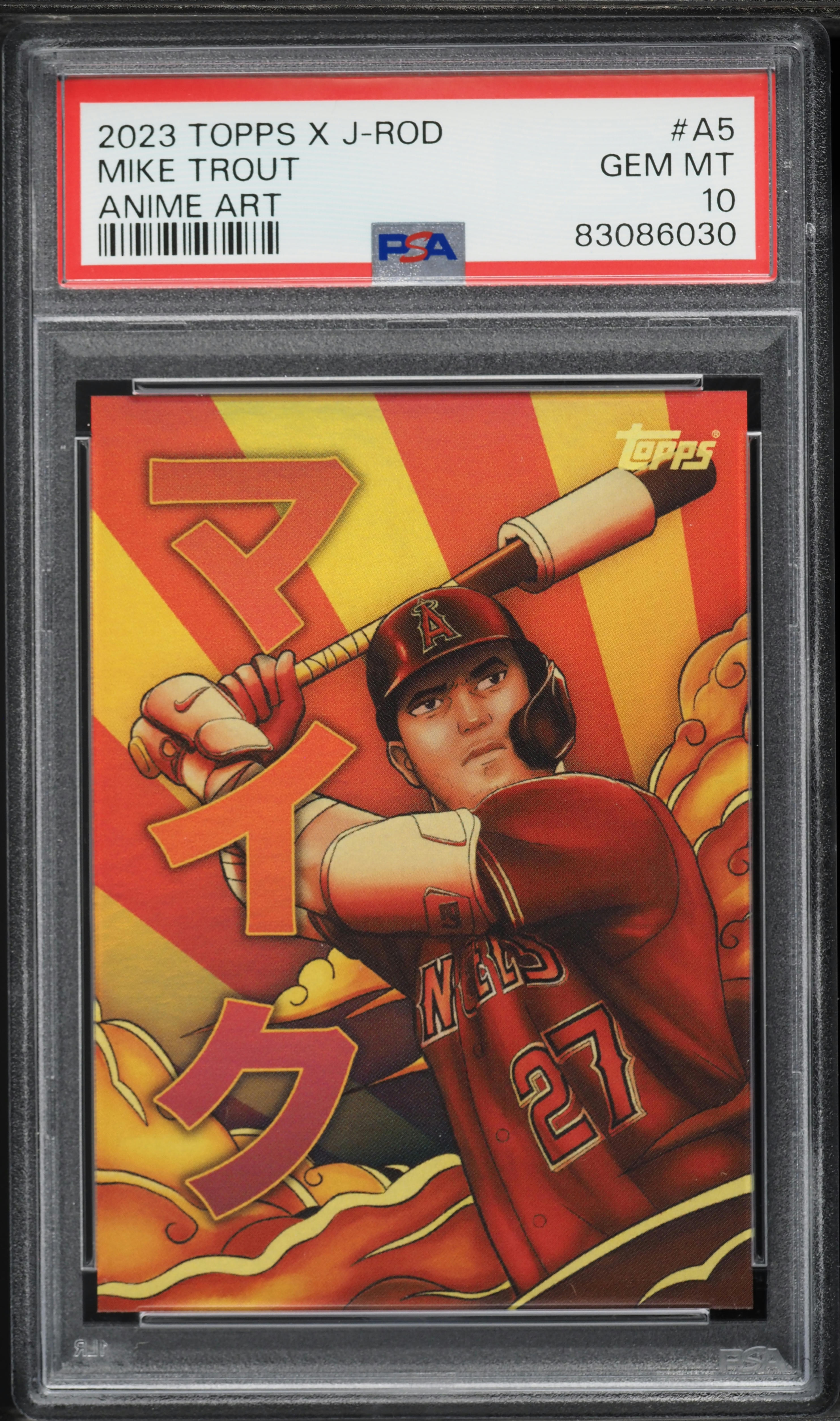 2023 Topps X Julio Rodriguez Show Out Collection Anime Art Mike