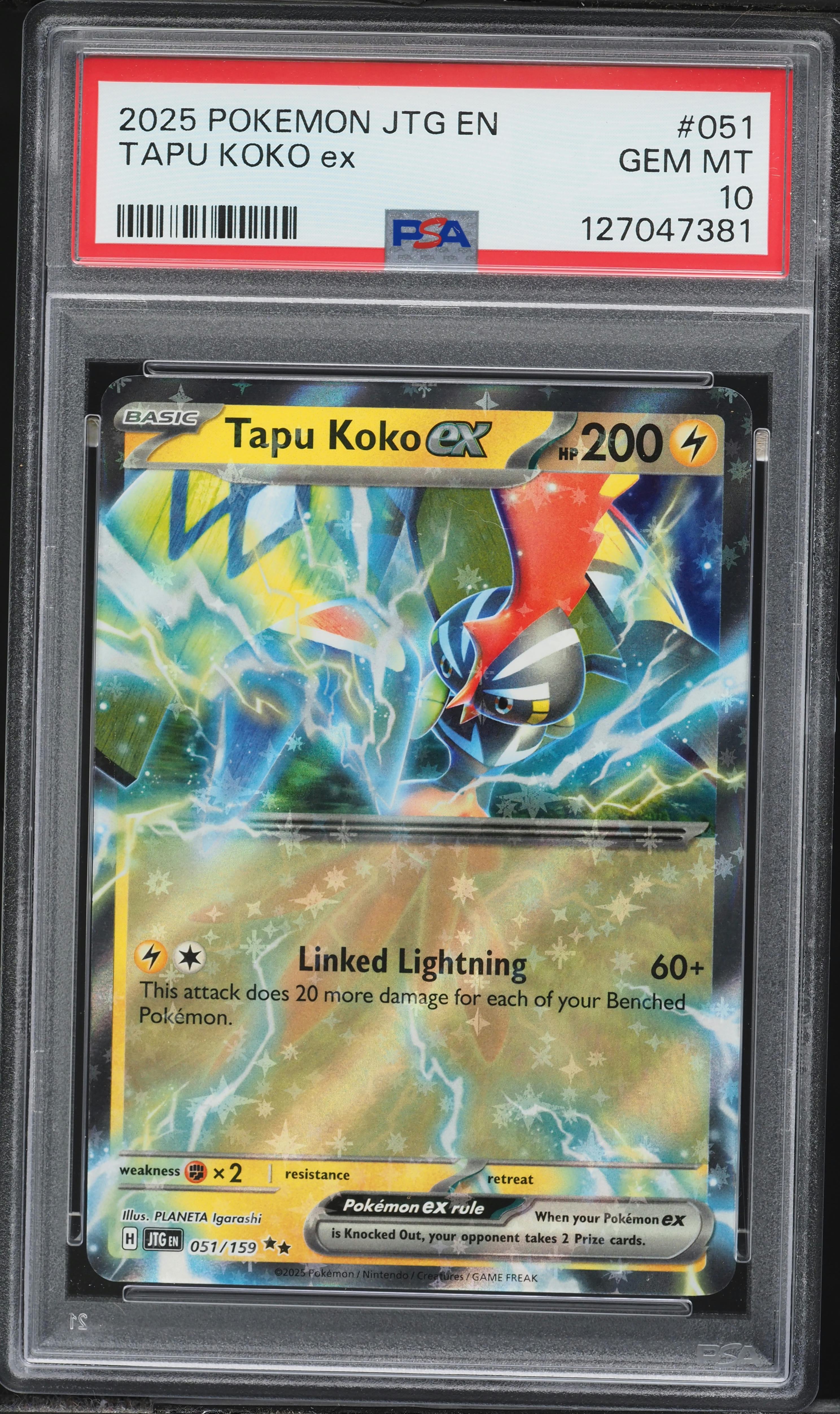 2025 Pokemon Scarlet & Violet Journey Together Tapu Koko EX #051