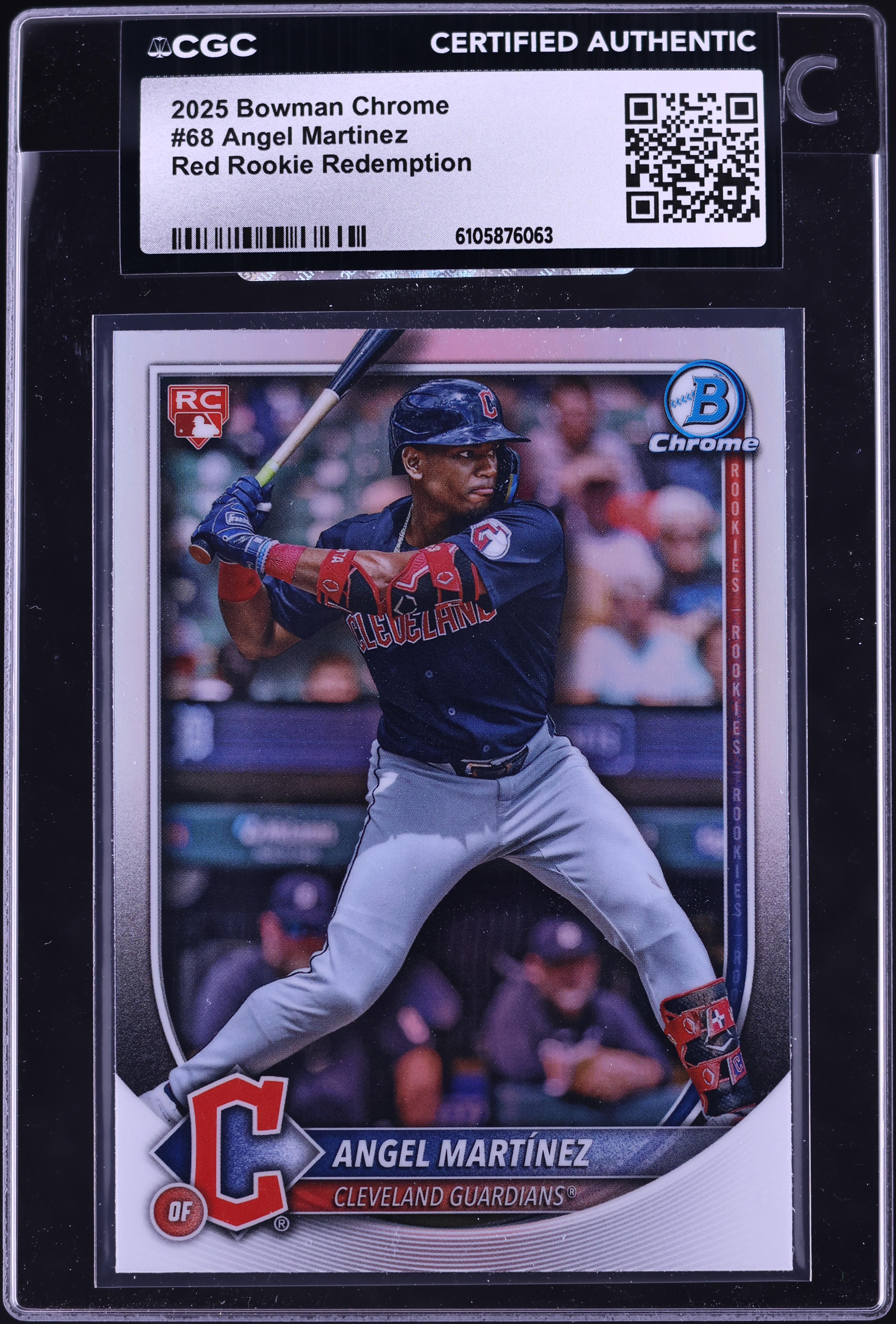 2025 Bowman Chrome Red Redemption Angel Martinez ROOKIE #68 CGC 