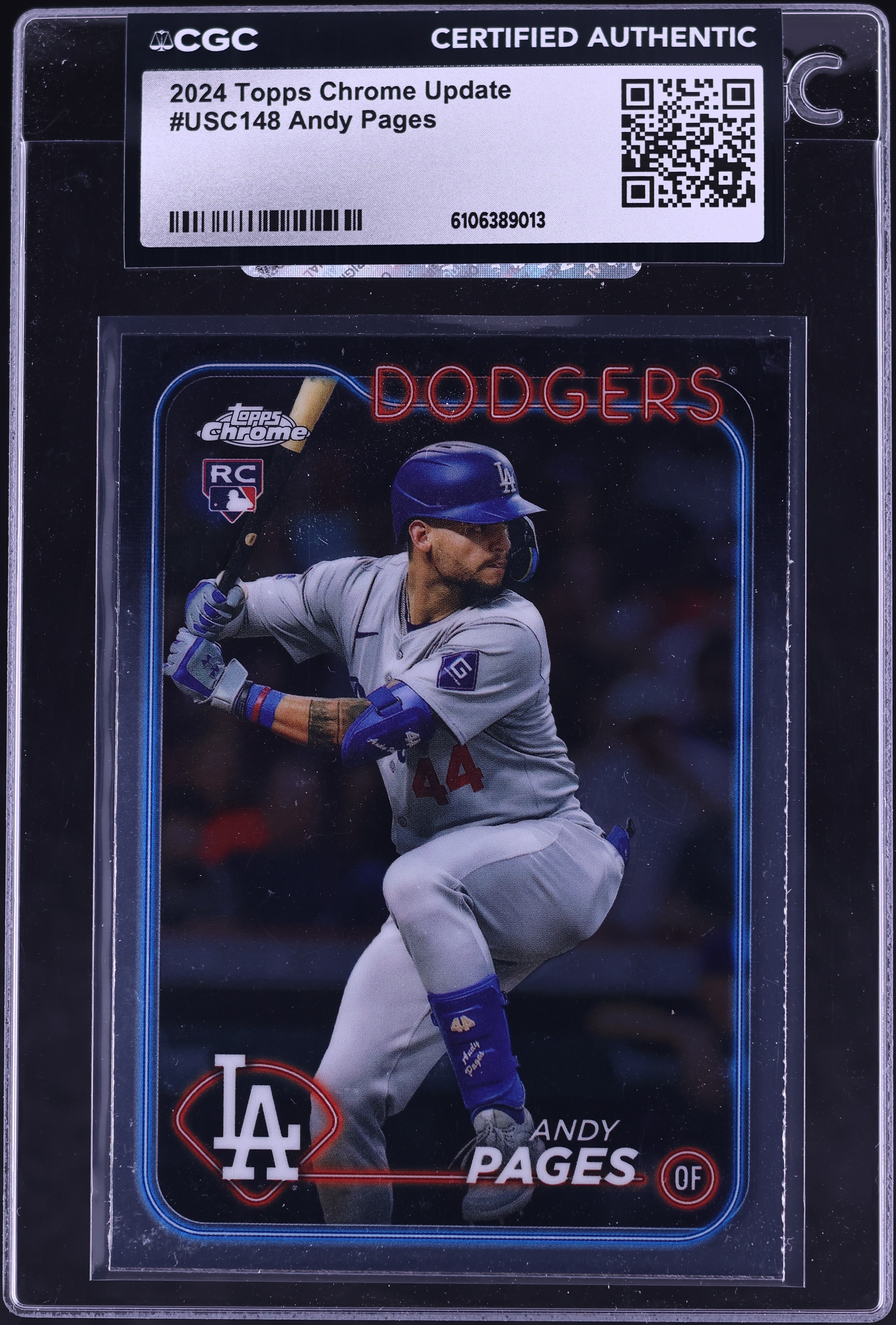2024 Topps Chrome Update Andy Pages ROOKIE #USC148 CGC AUTH on 