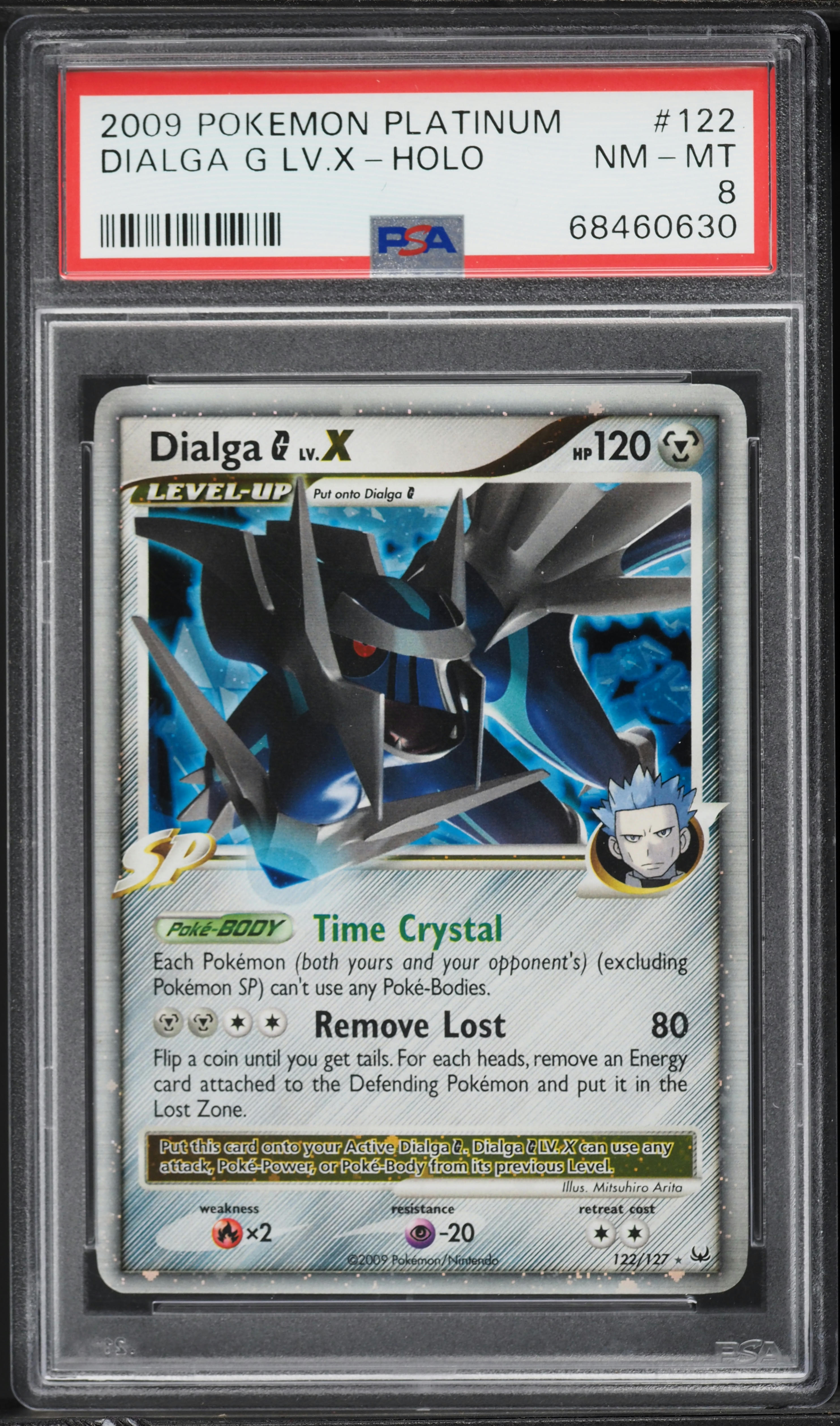 2009 Pokemon Platinum Holo Dialga G Lv.X #122 PSA 8 NM-MT on