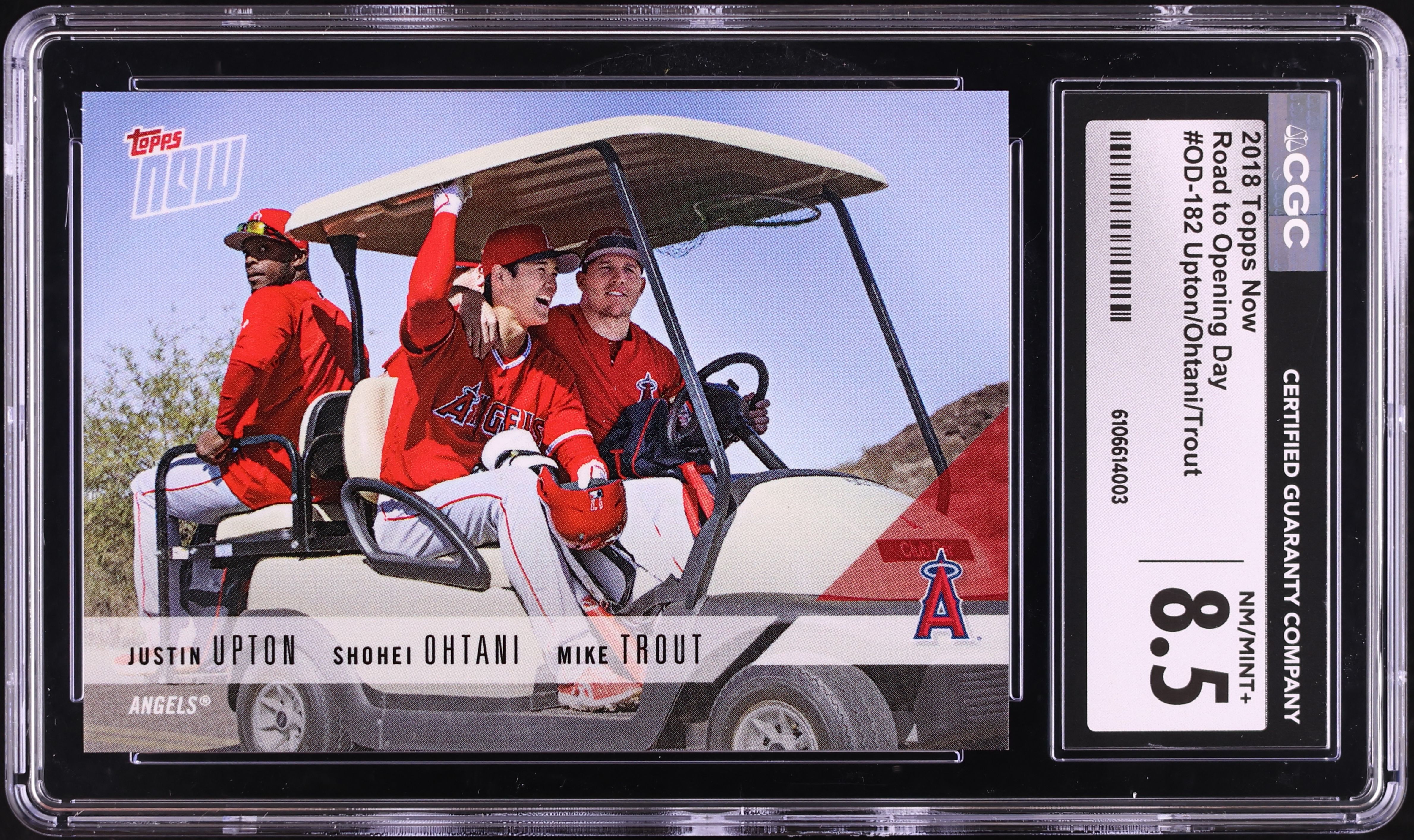 topps 大谷　トラウト 2018PSA ルーキーDOMINANT DUOS 2018 Topps Now Road To Opening Day Justin Upton Mike Trout Shohei