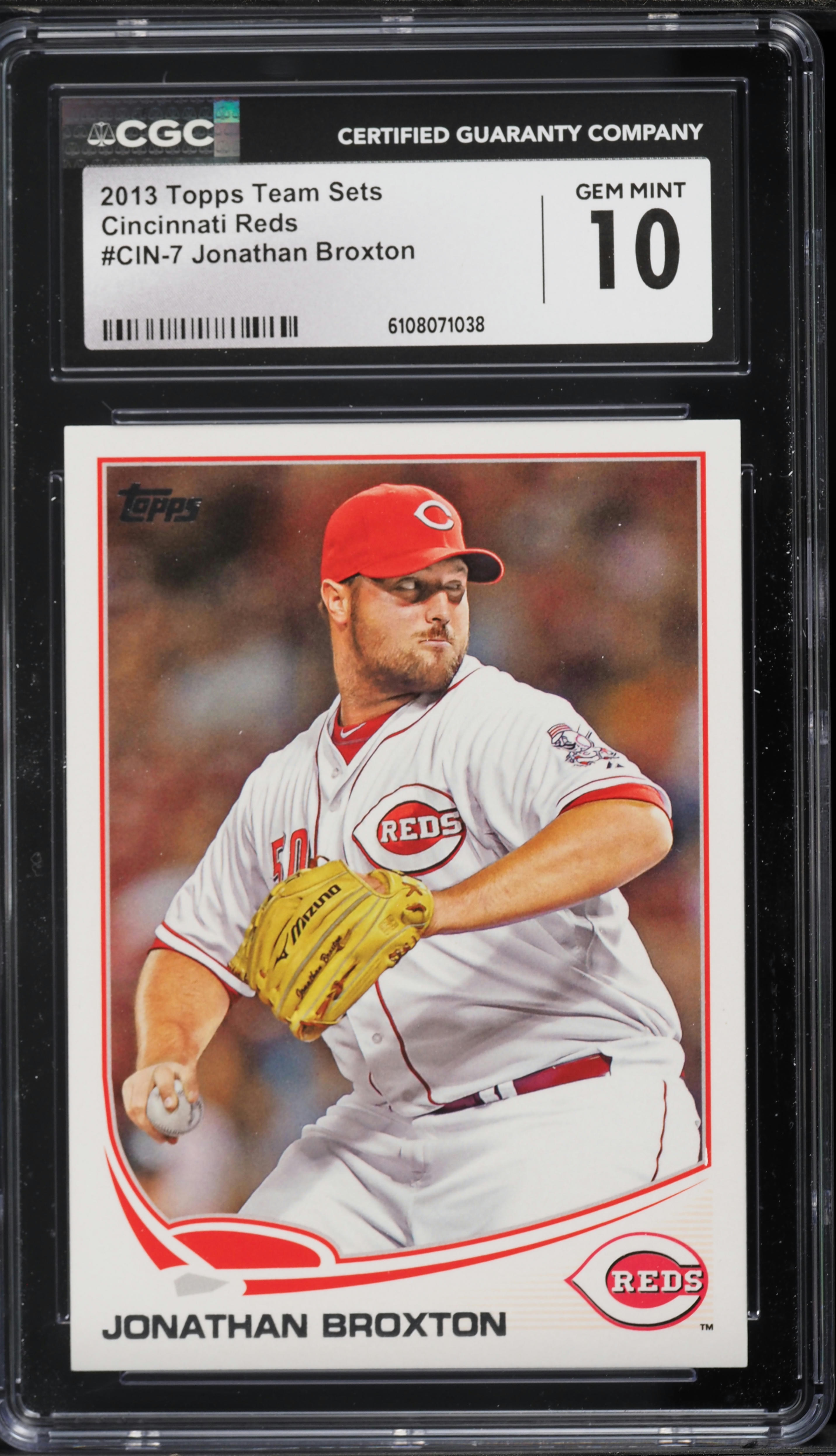 2013 Topps Team Sets Cincinnati Reds Jonathan Broxton #CIN-7 CGC