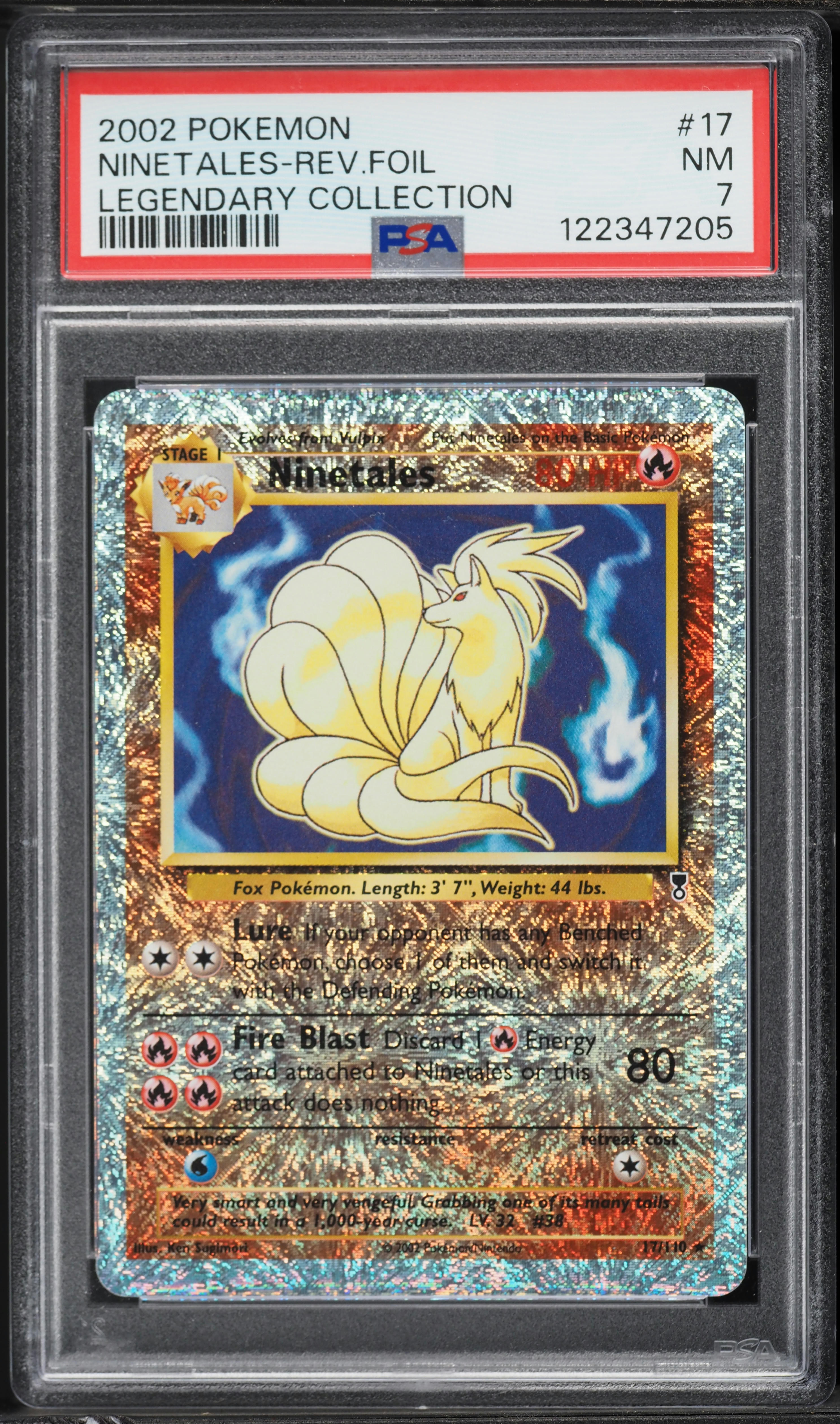 2002 ninetales pokemon card 17/110 Legendary Collection Reverse Holo Rare TCG Nintendo Ninetales [Reverse Holo] #17 Prices