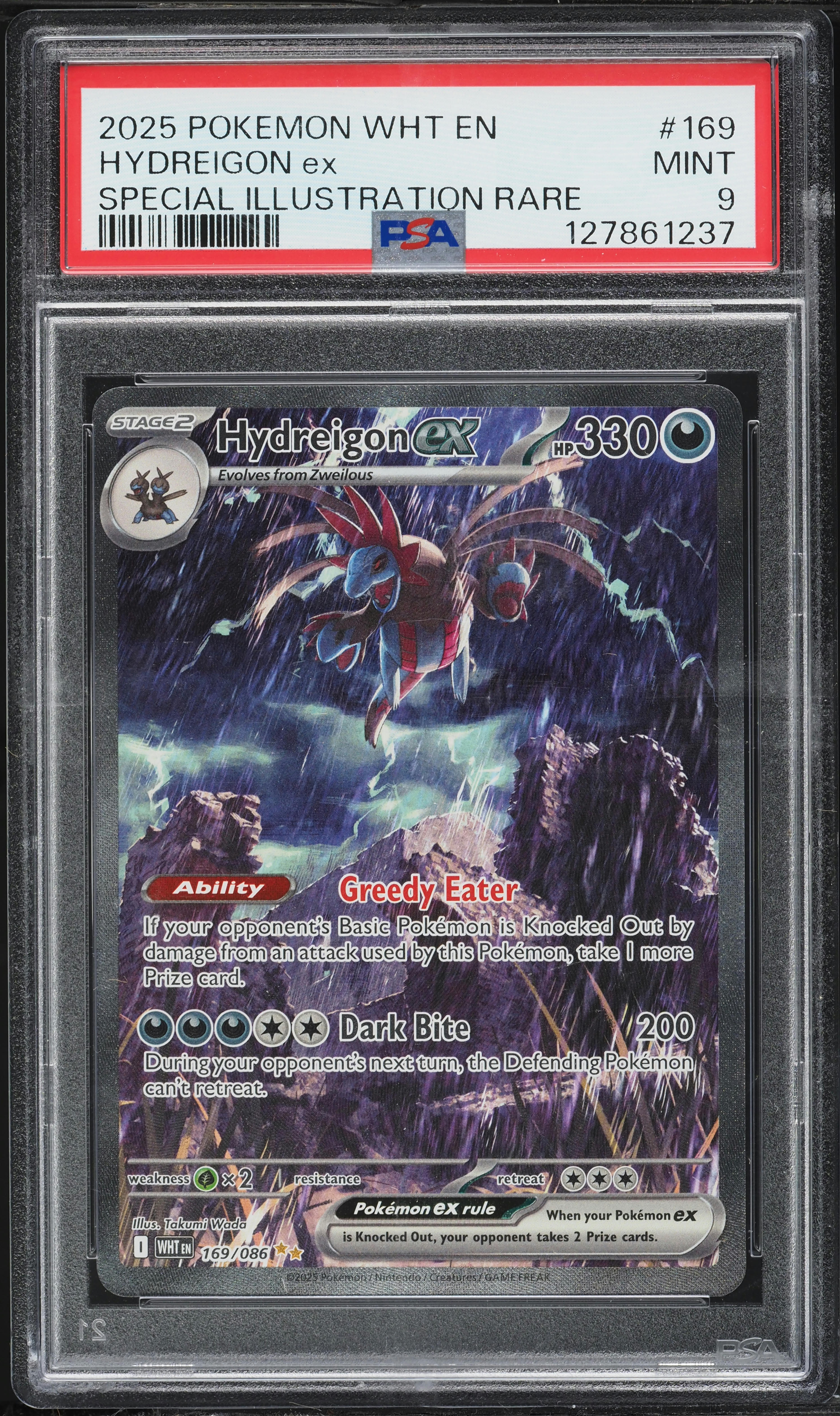 2025 Pokemon Scarlet & Violet White Flare SIR Hydreigon Ex #169