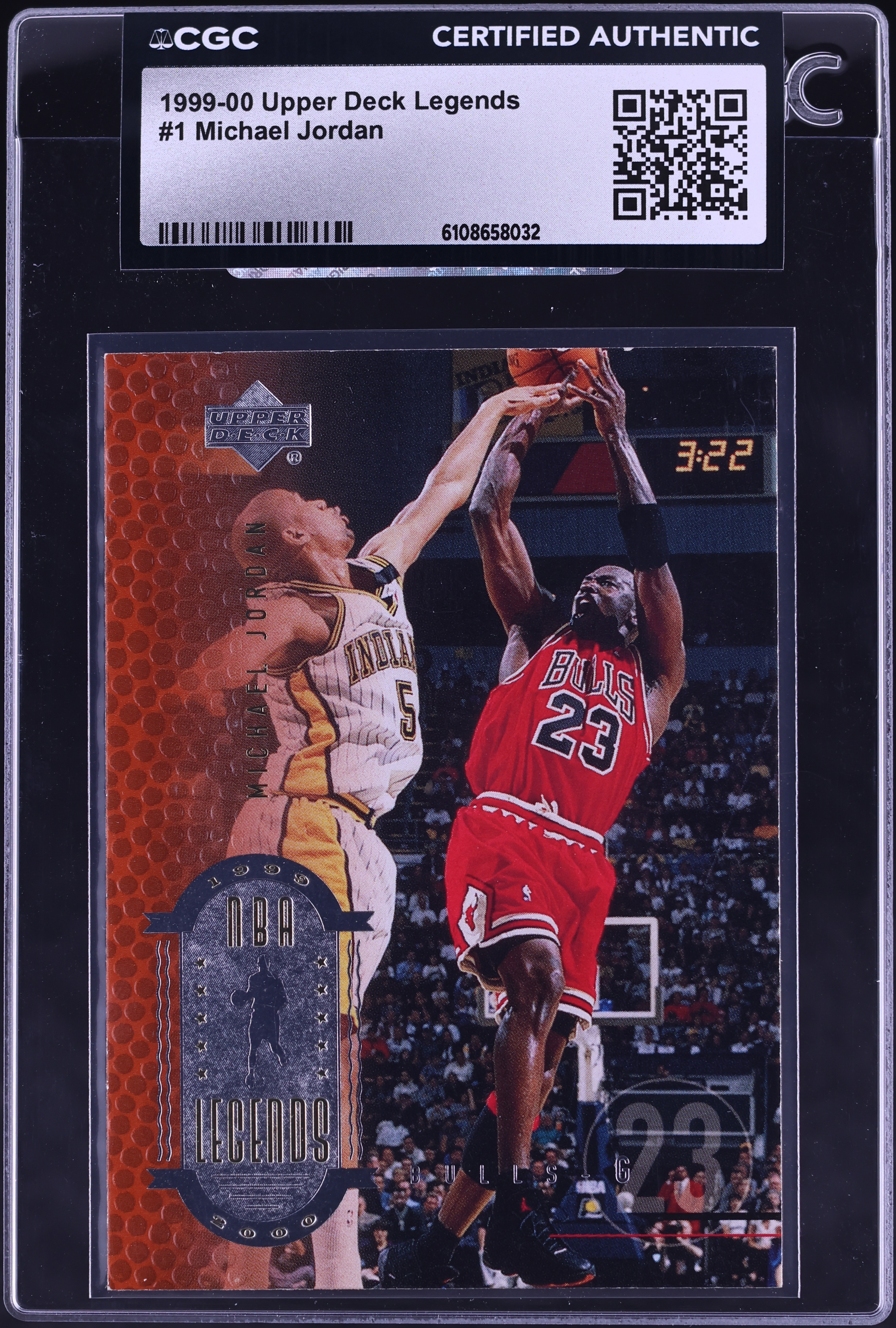 1999 Upper Deck Legends Michael Jordan #1 CGC AUTH on Fanatics Collect