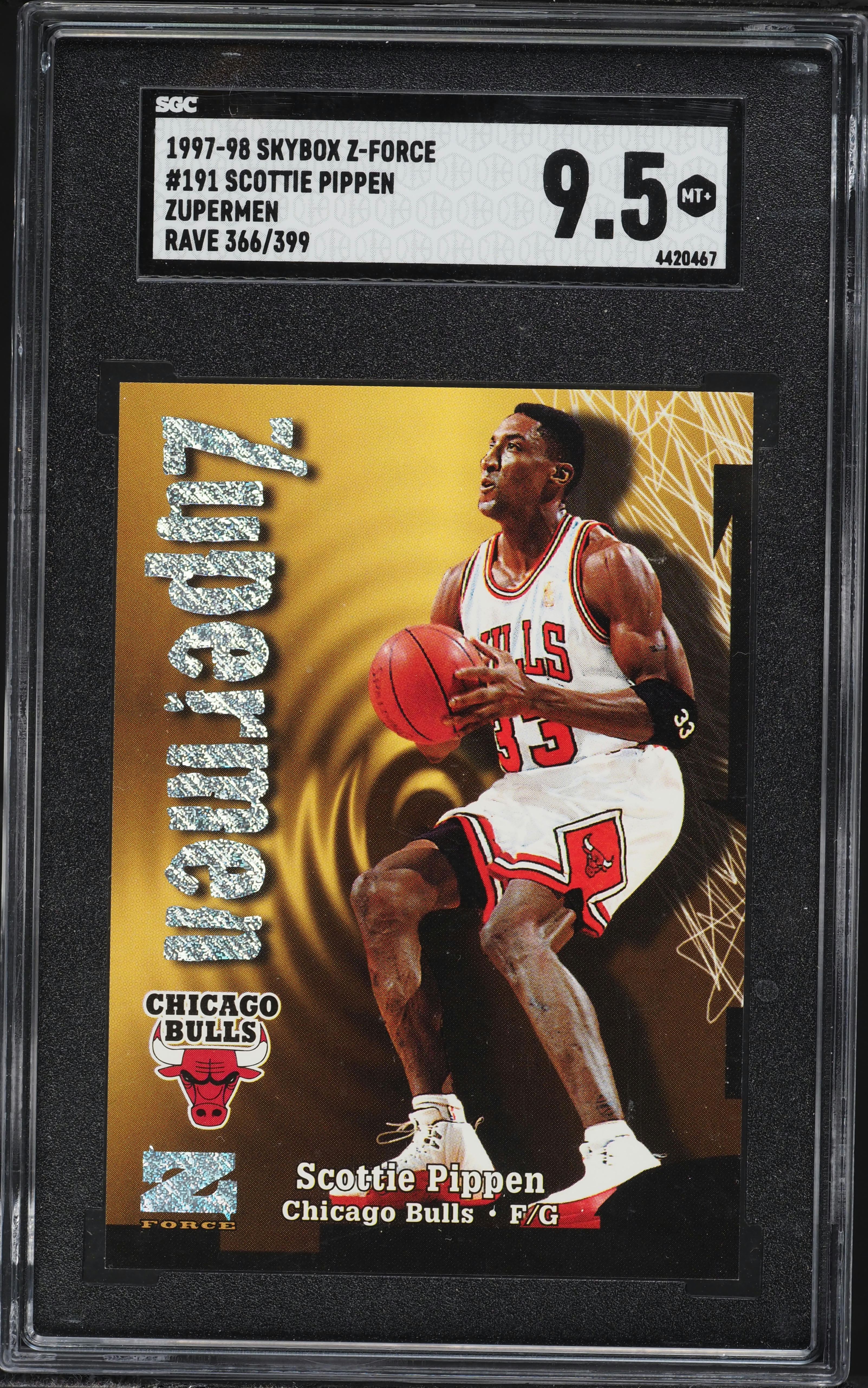 その他 97-98Fleer zone Scottie Pippen 97-98 FLEER #261 SCOTTIE