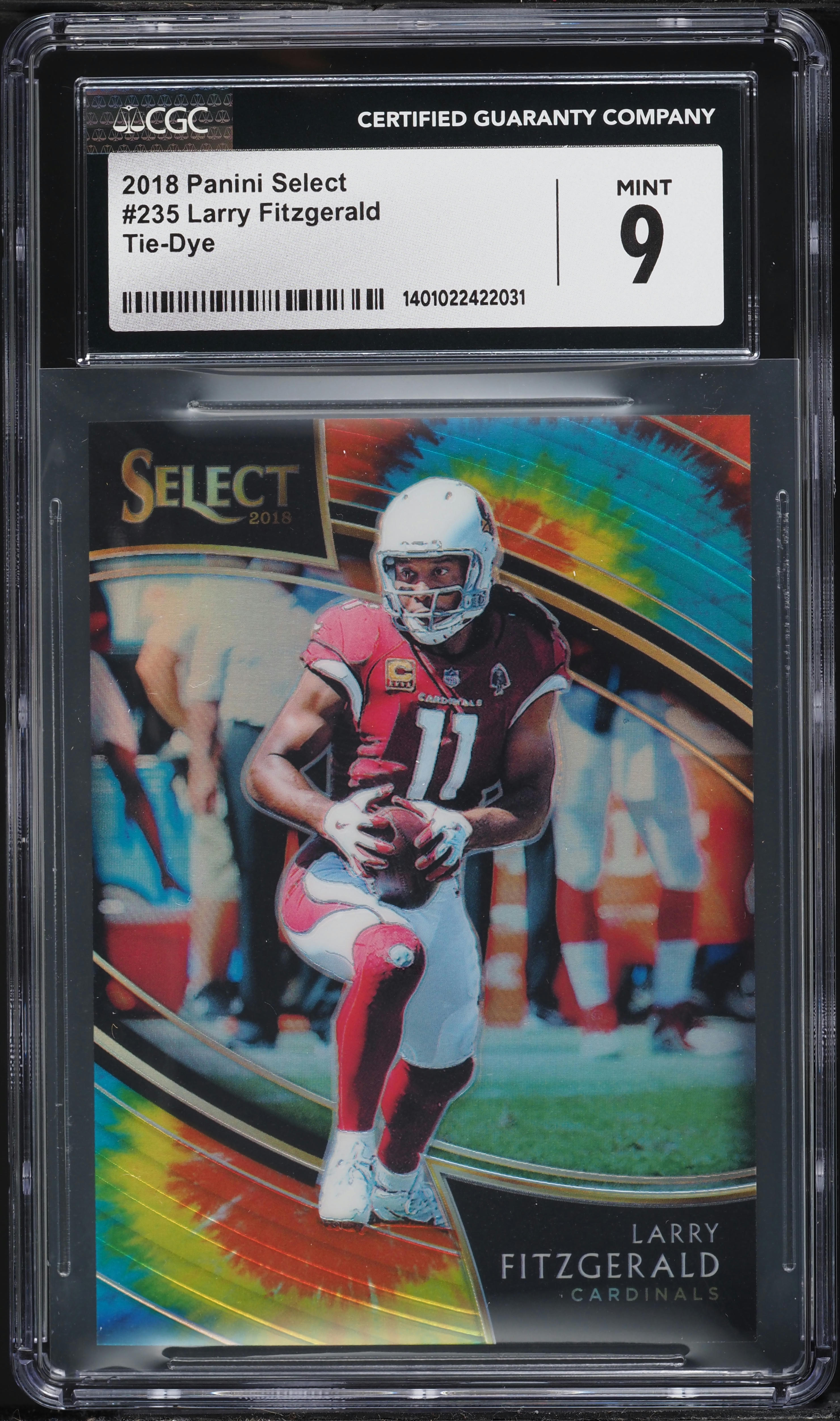 2018 Select Field Level Tie-Dye Prizm Field Level Larry Fitzgerald
