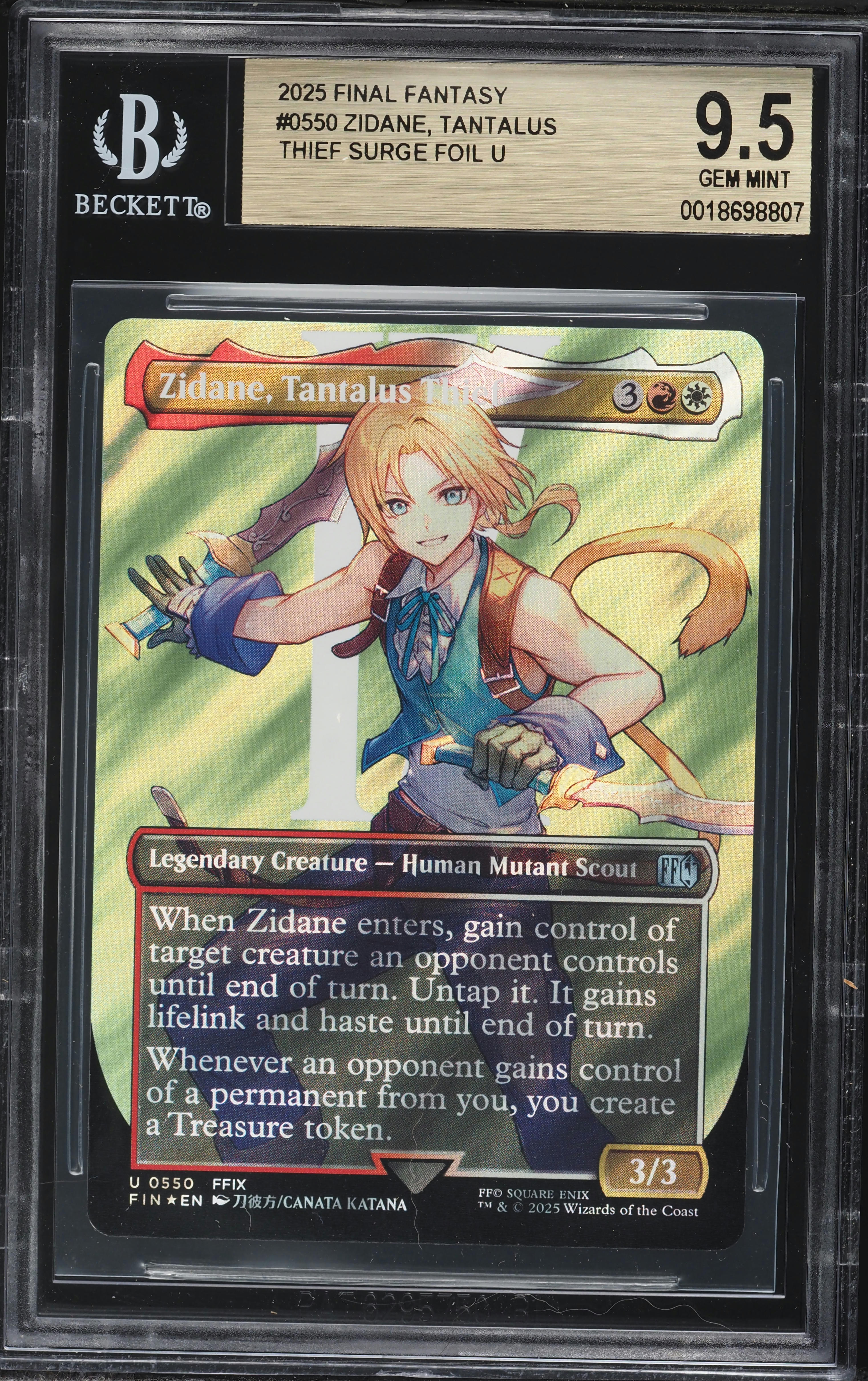 2025 MTG Final Fantasy Zidane, Tantalus Thief Borderless Surge