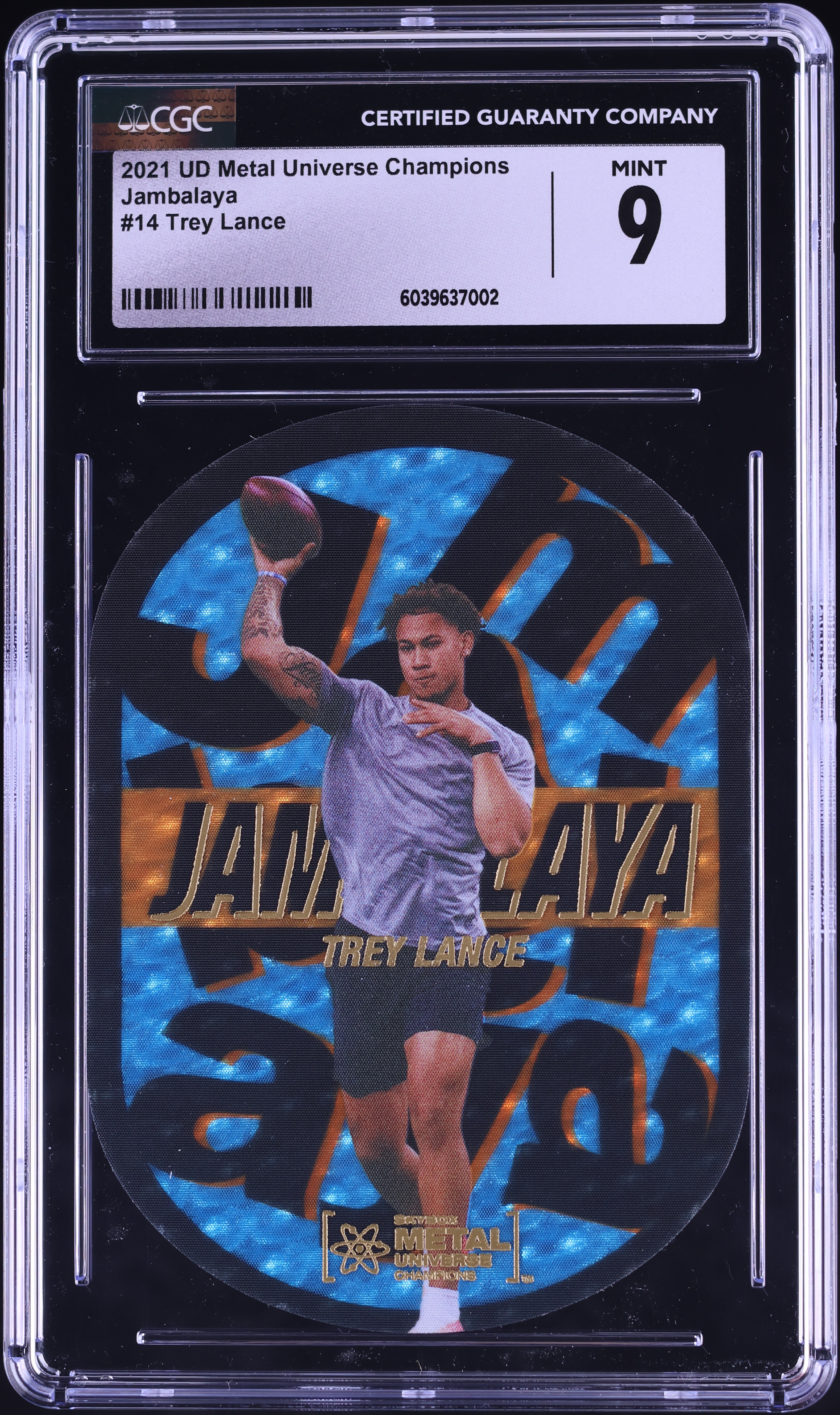 2021 Metal Universe Champions Jambalaya Trey Lance ROOKIE #14 CGC