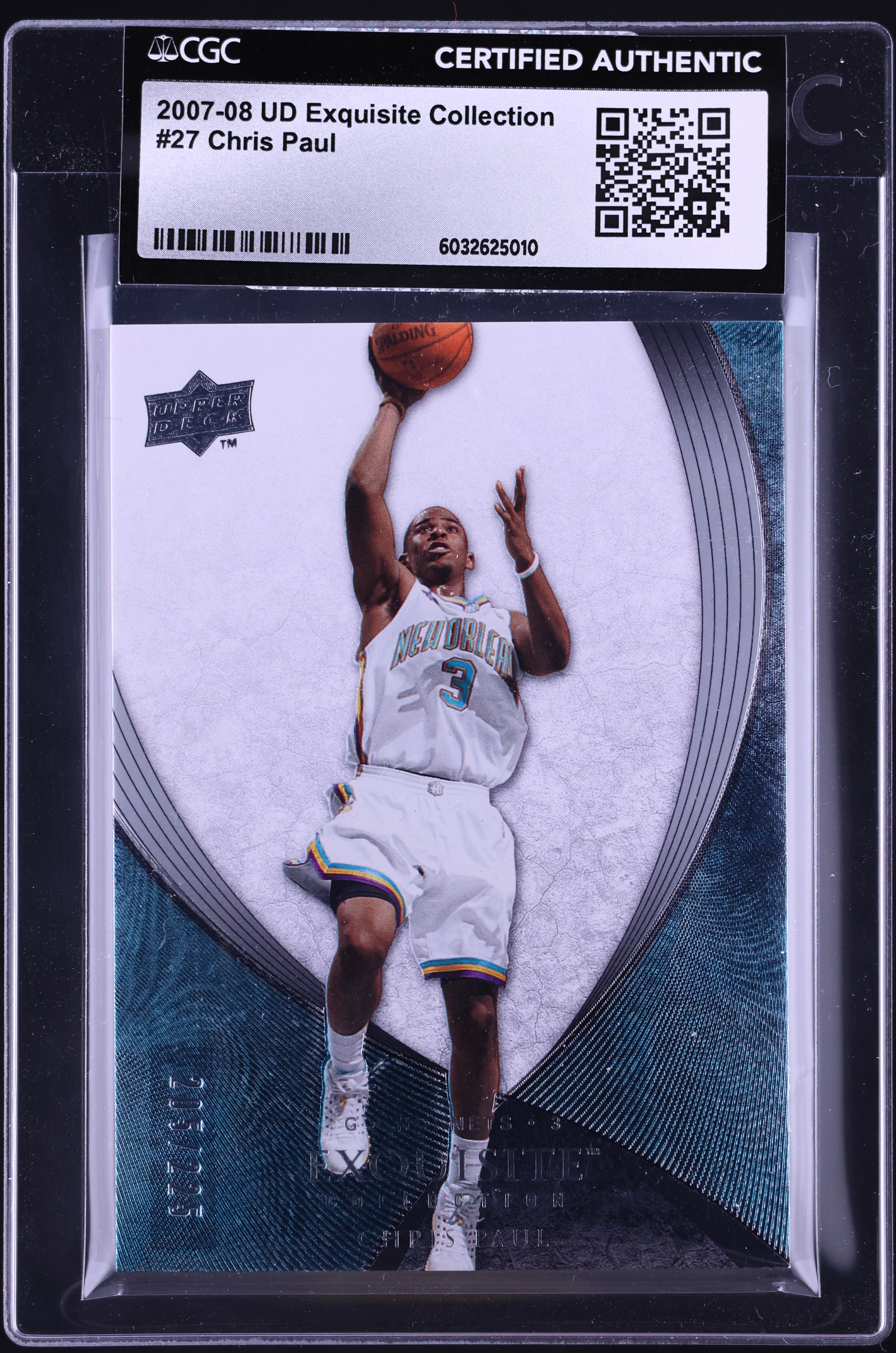 2007 Exquisite Collection Chris Paul /225 #27 CGC AUTH on Fanatics
