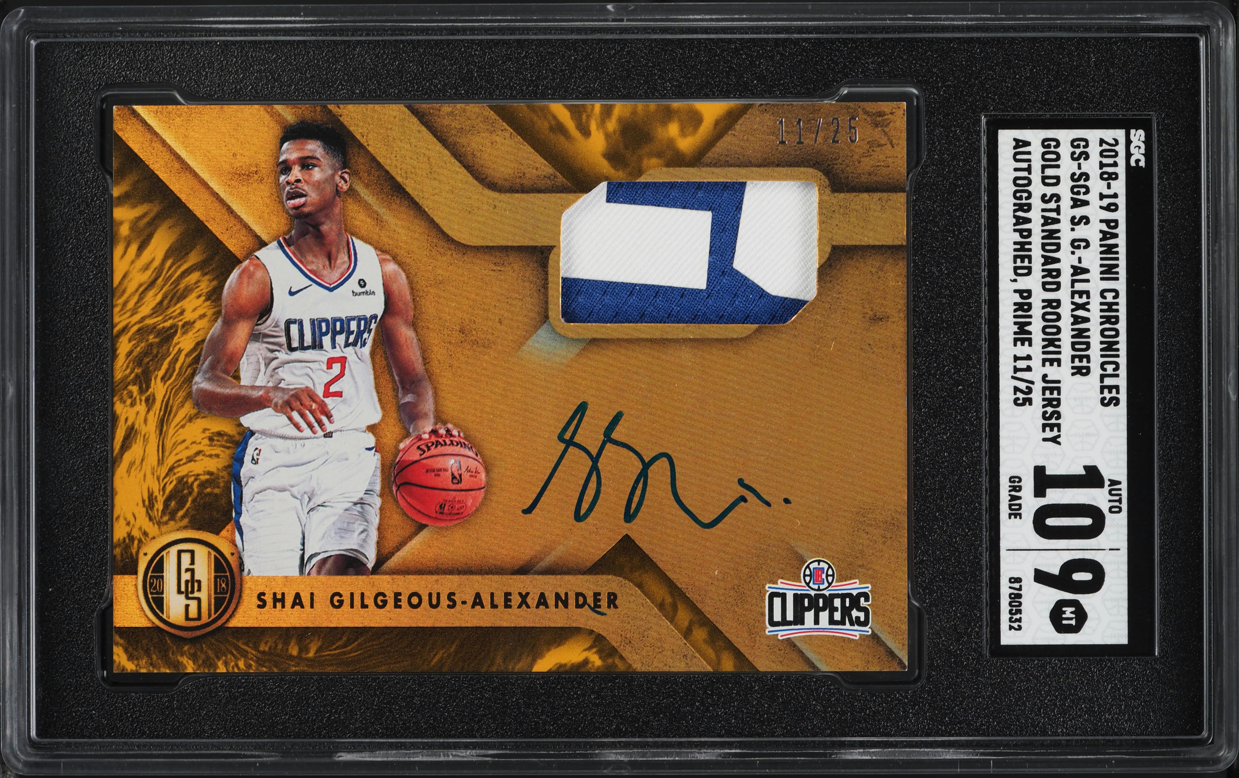2018 Panini Chronicles Gold Standard Prime Shai Gilgeous-Alexander 