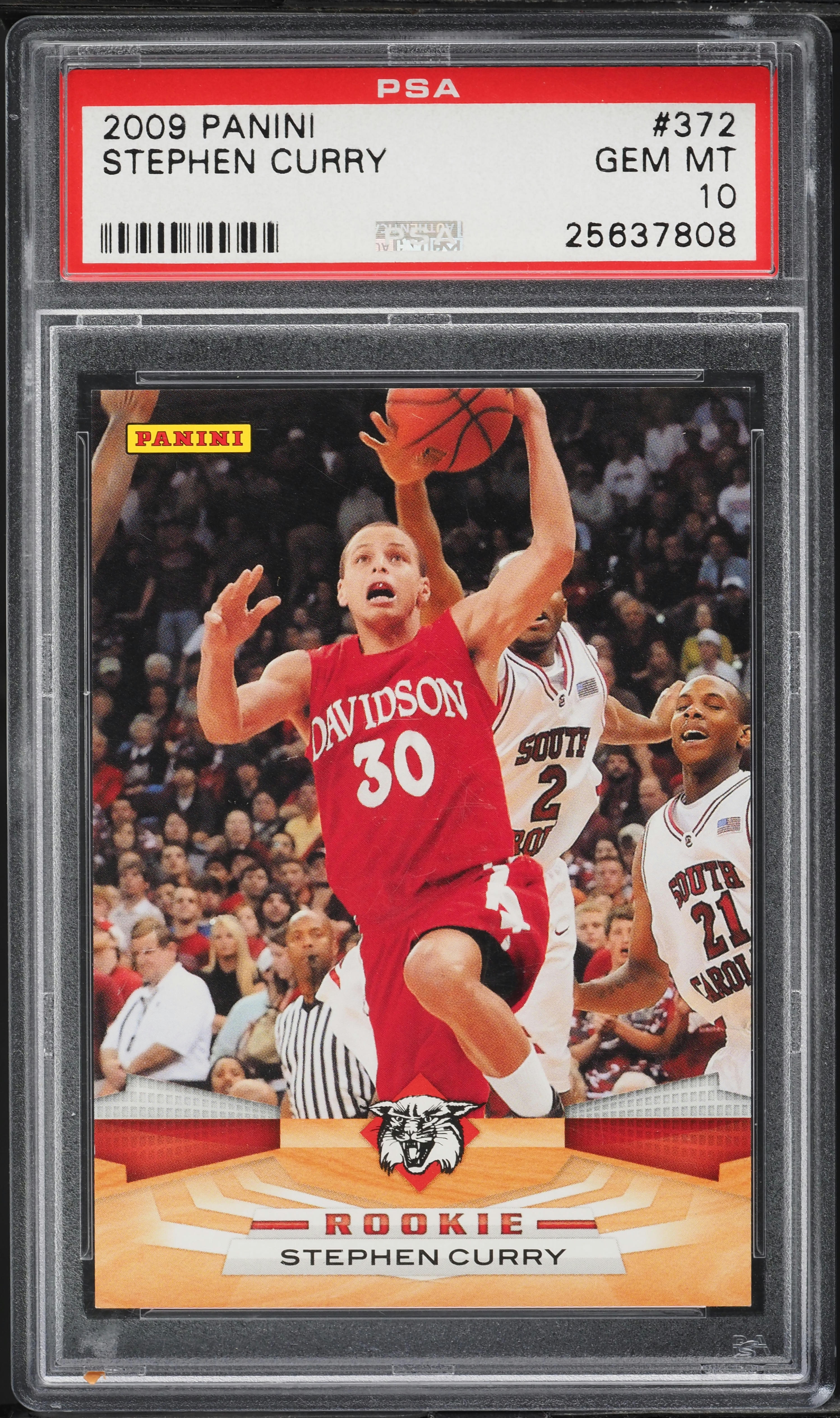 2009 Panini Basketball Stephen Curry ROOKIE #372 PSA 10 GEM MINT
