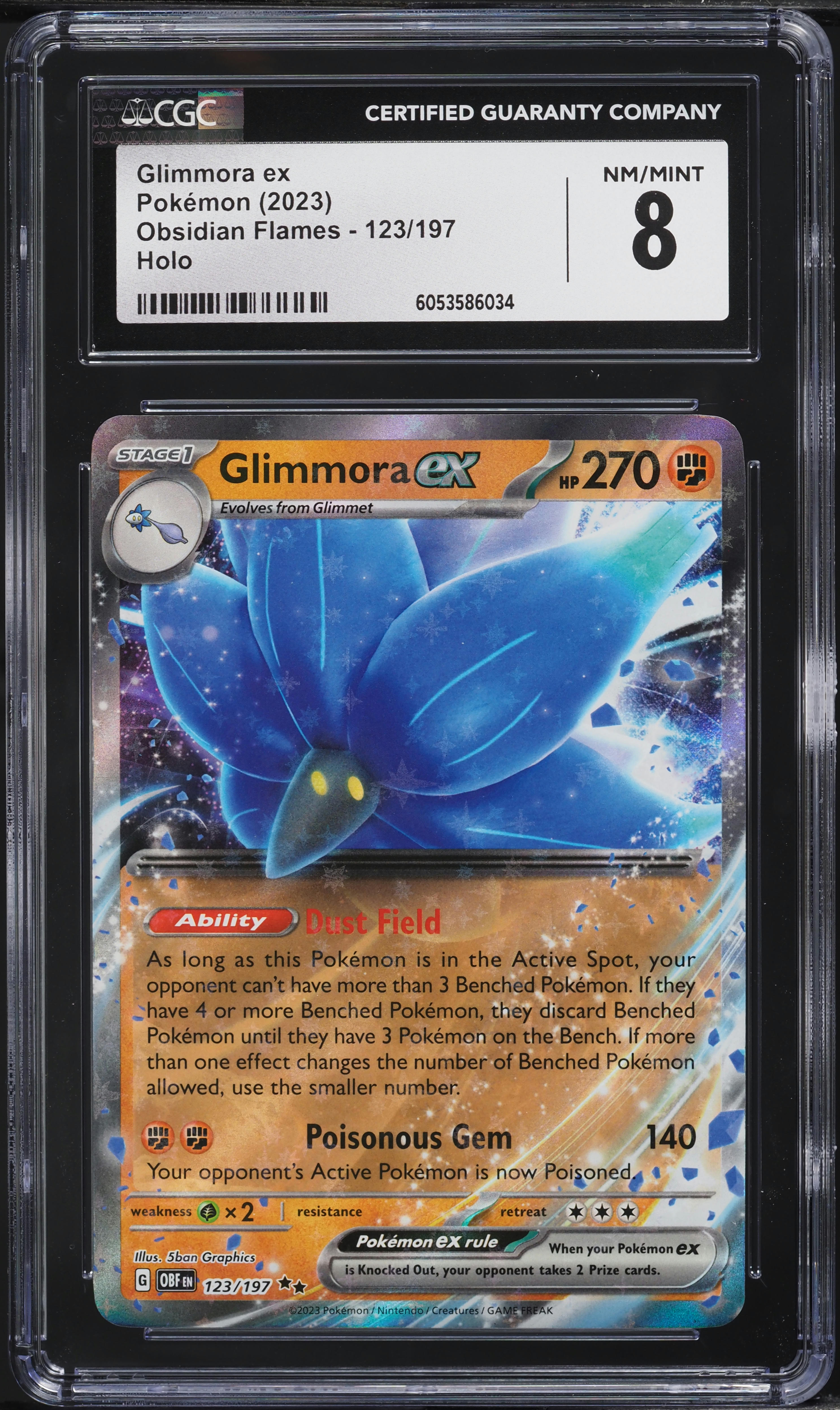 glimmora pokemon card value ex 123/197 Double Rare - Obsidian Flames During Pokmon Checkup Glimmora Shiny or Non 6