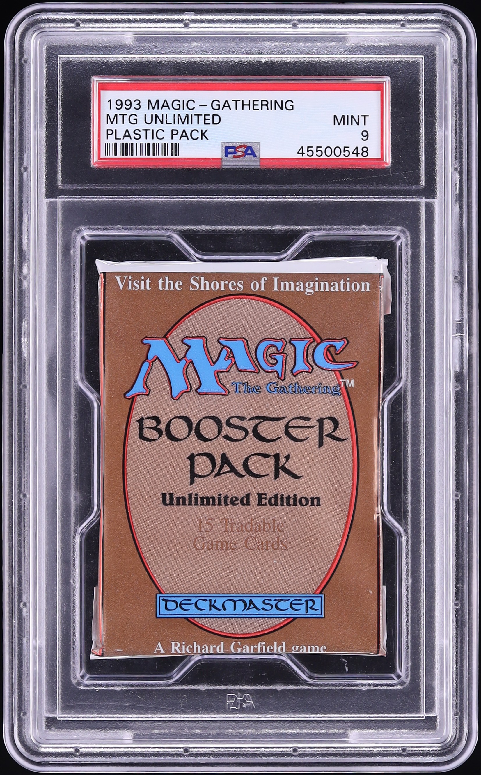 【みんみん】1993 Magic: The Gathering 1993 Magic The Gathering MTG Unlimited Plastic Pack PSA 9 MINT on