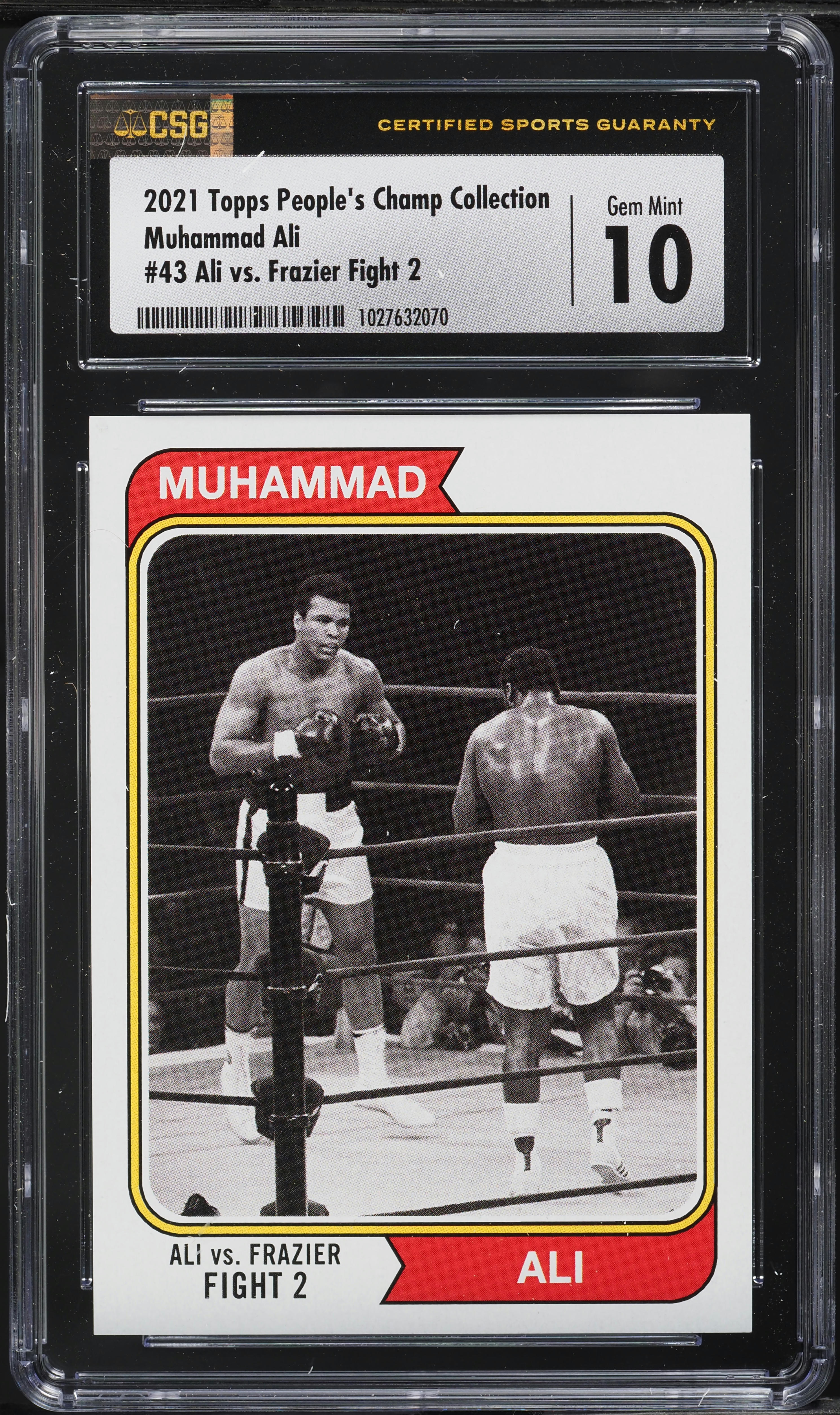 2021 Topps People's Champ Collection Muhammad Ali Vs. Frazier