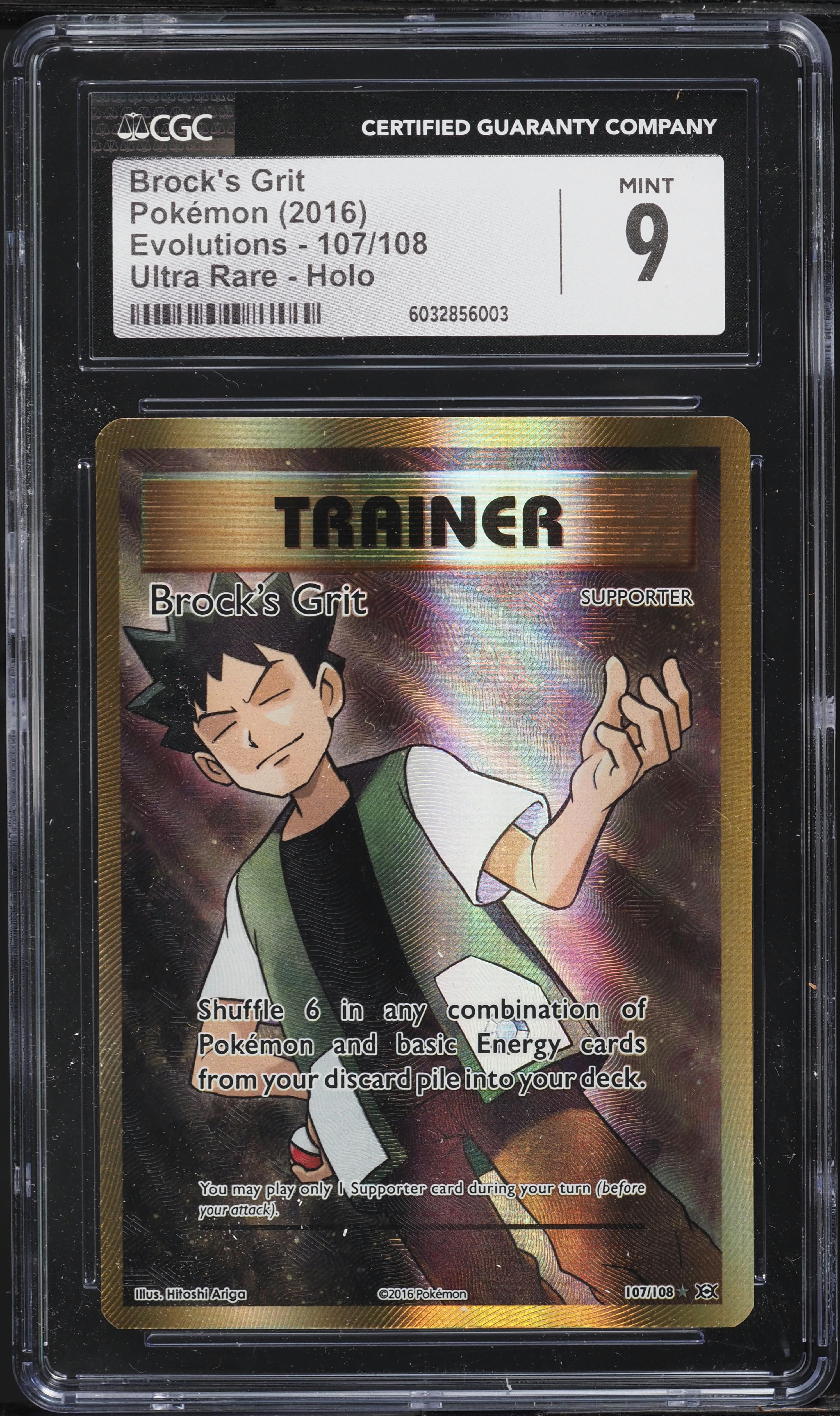 brock's grit pokemon card Brock's Grit -Single Card