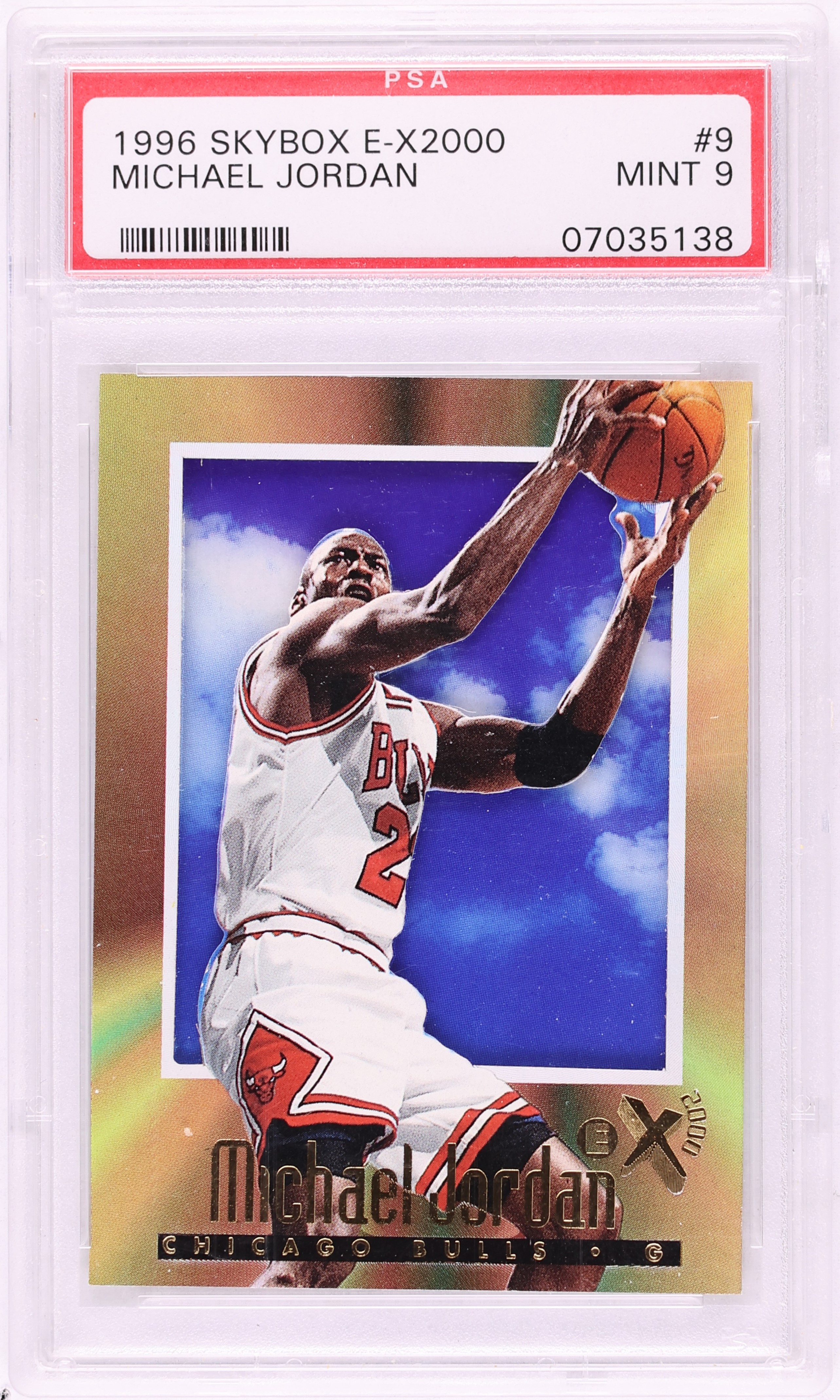 その他 1996 L MICHAEL JORDAN PSA 9 MINT 1996 Skybox E-X2000 Michael Jordan #9 PSA 9 MINT on Fanatics Collect