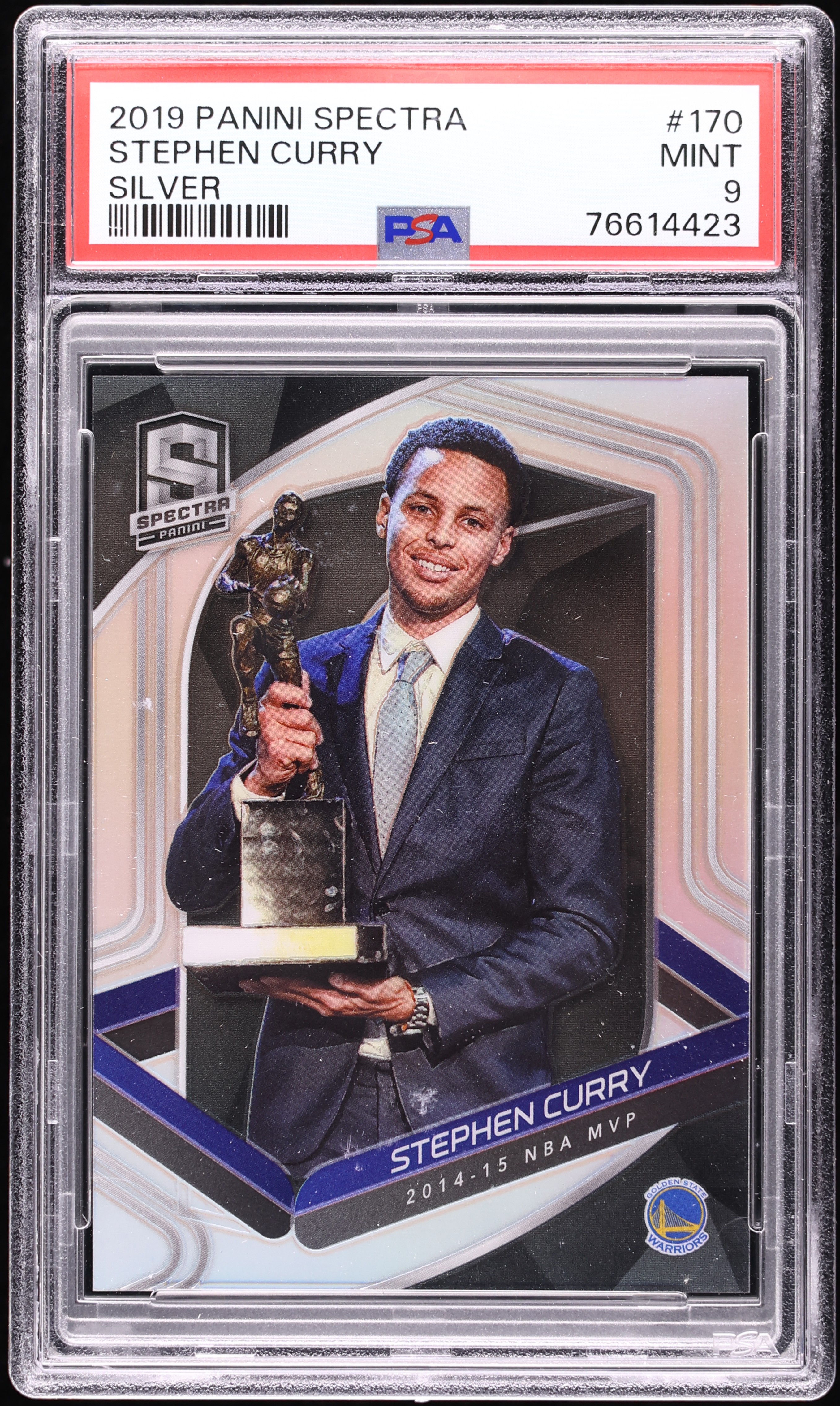 2019 Panini Spectra Silver Stephen Curry #170 PSA 9 MINT on