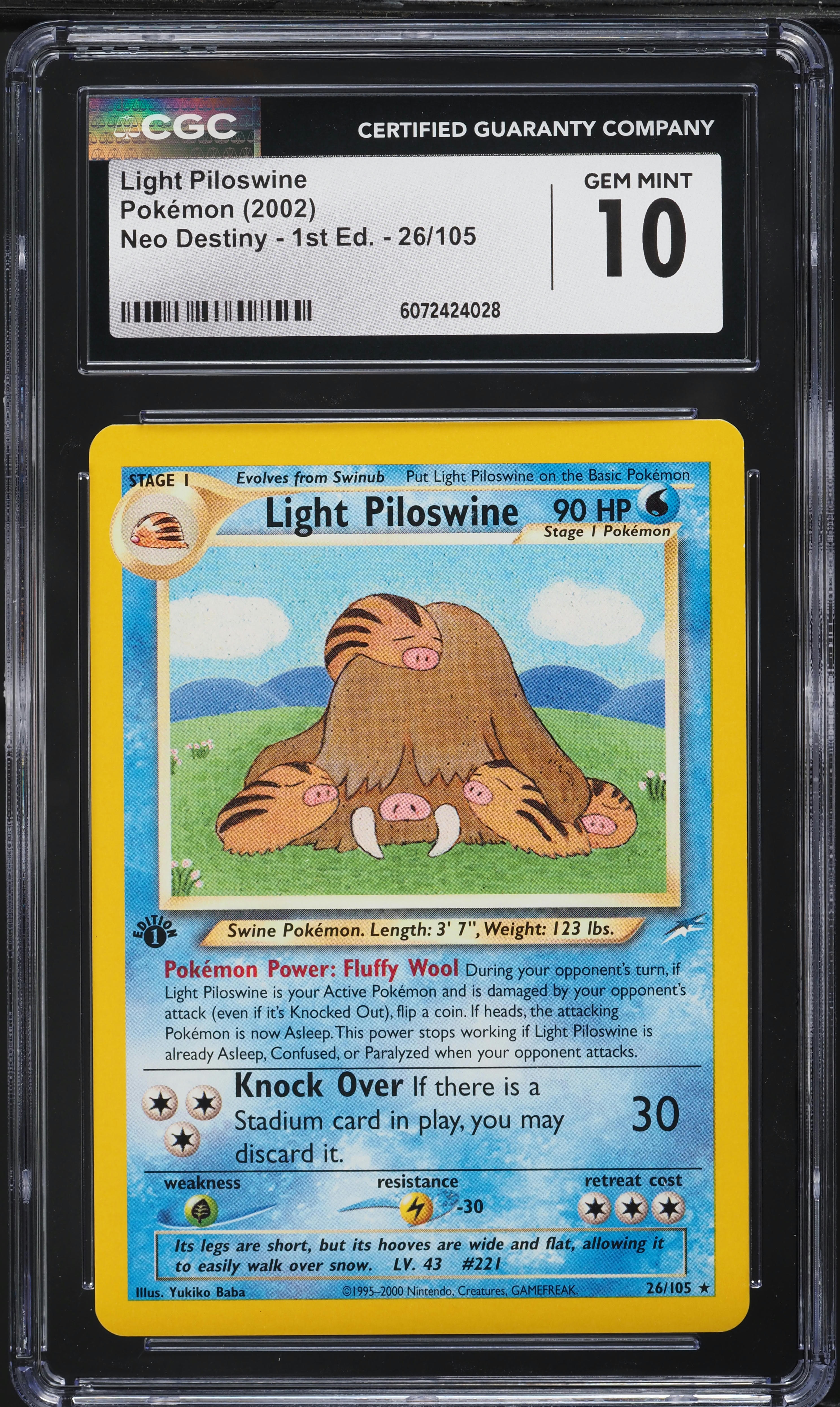piloswine pokemon card 2004 EX: Team Rocket Returns #013/109 Reverse Holo Price Guide variation to centering Piloswine - 078/159 (Reverse Foil)