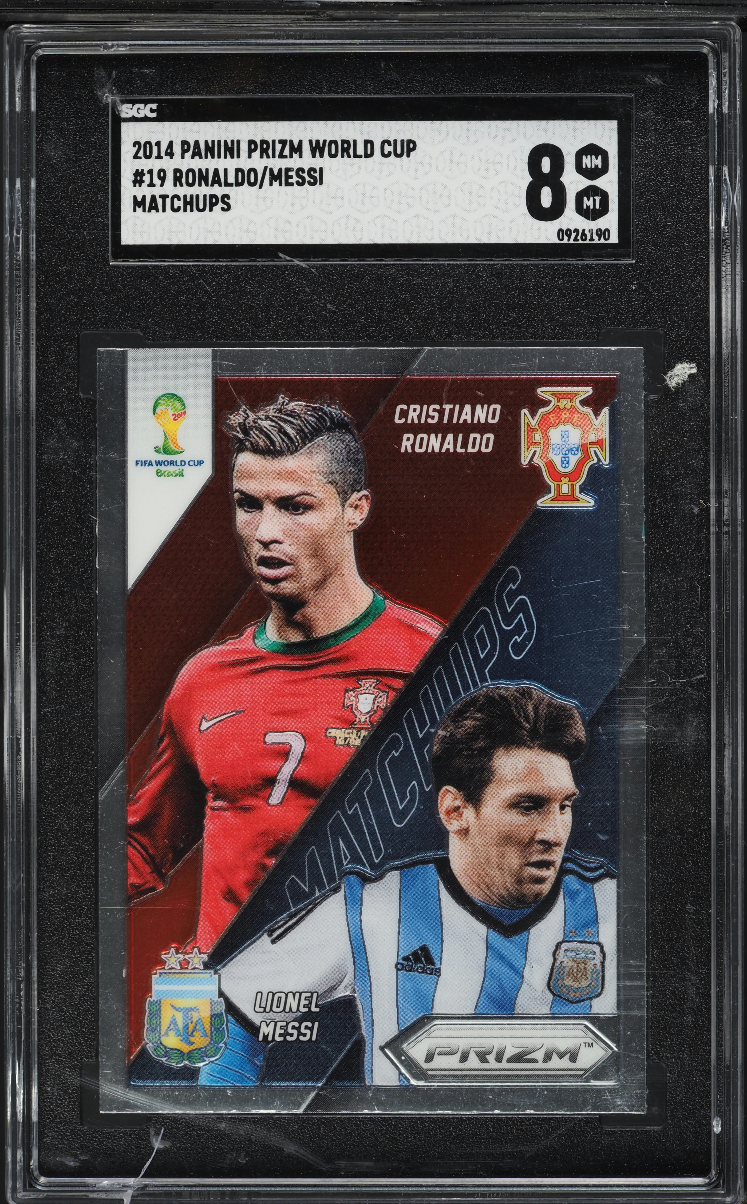2014 Panini Prizm World Cup Matchups Cristiano Ronaldo Lionel