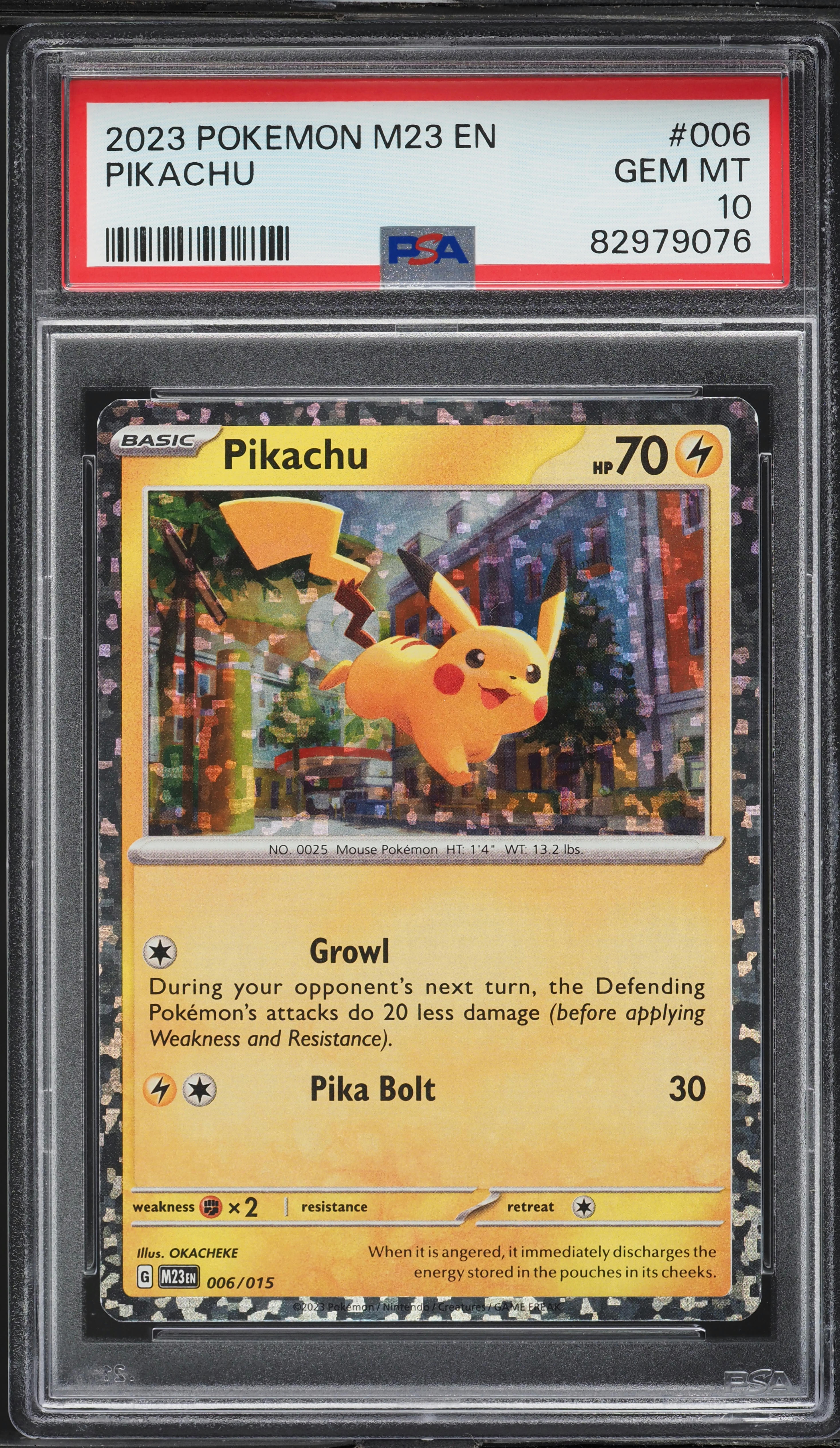 2023 Pokemon M23 McDonald's Collection Pikachu #006 PSA 10 GEM