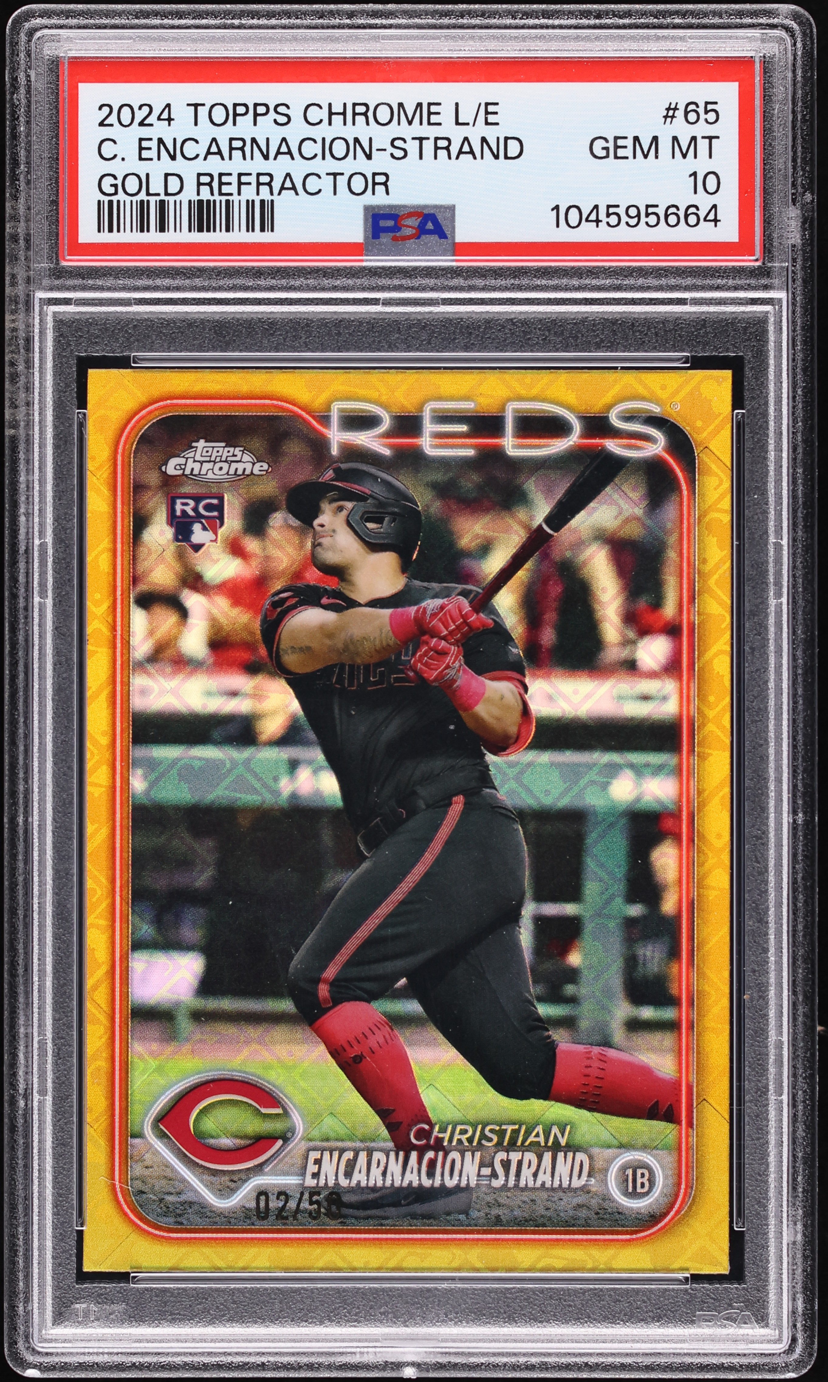 2024 Topps Chrome Logofractor Gold Christian Encarnacion-Strand RC