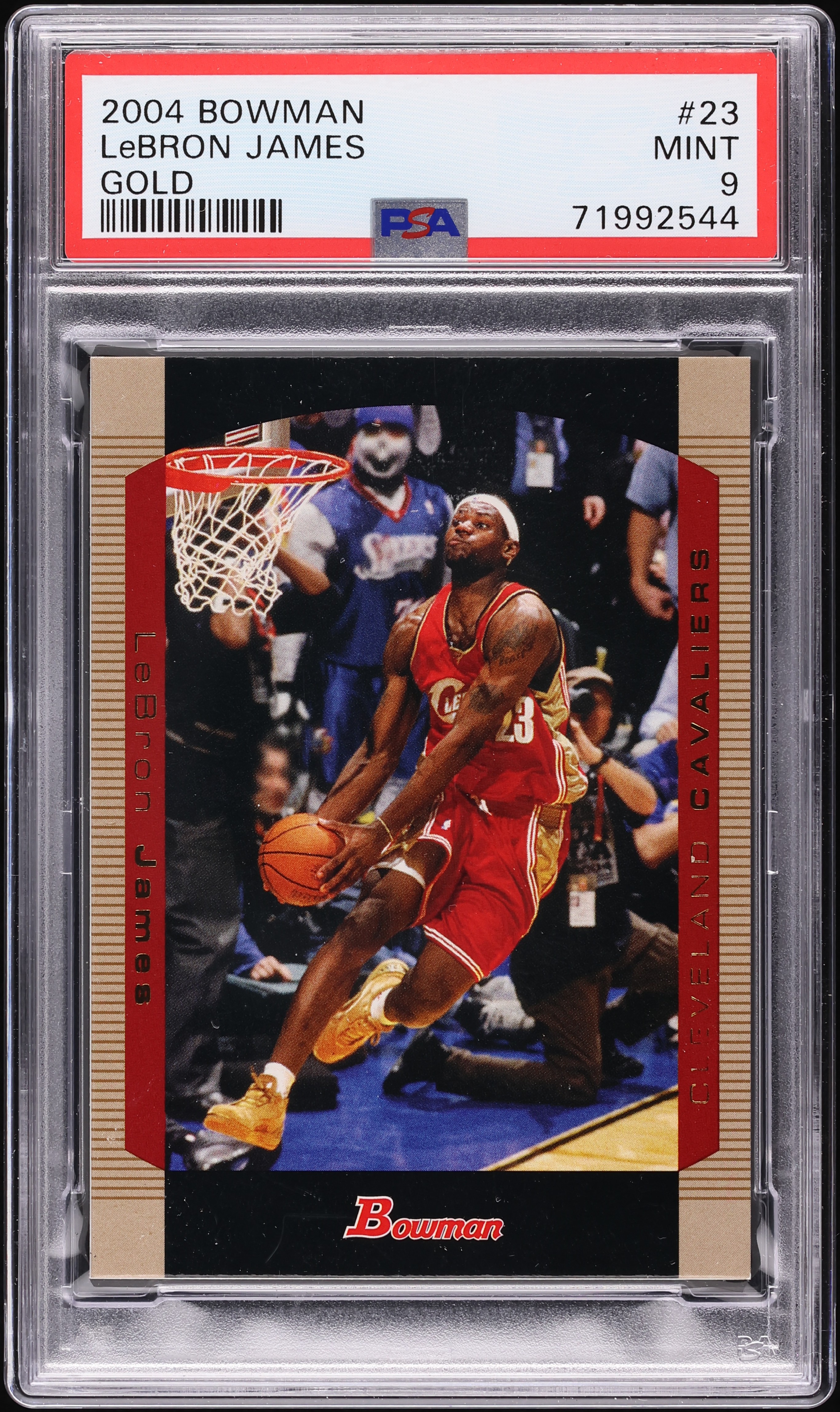 2004 Bowman Gold LeBron James #23 PSA 9 MINT on Fanatics Collect