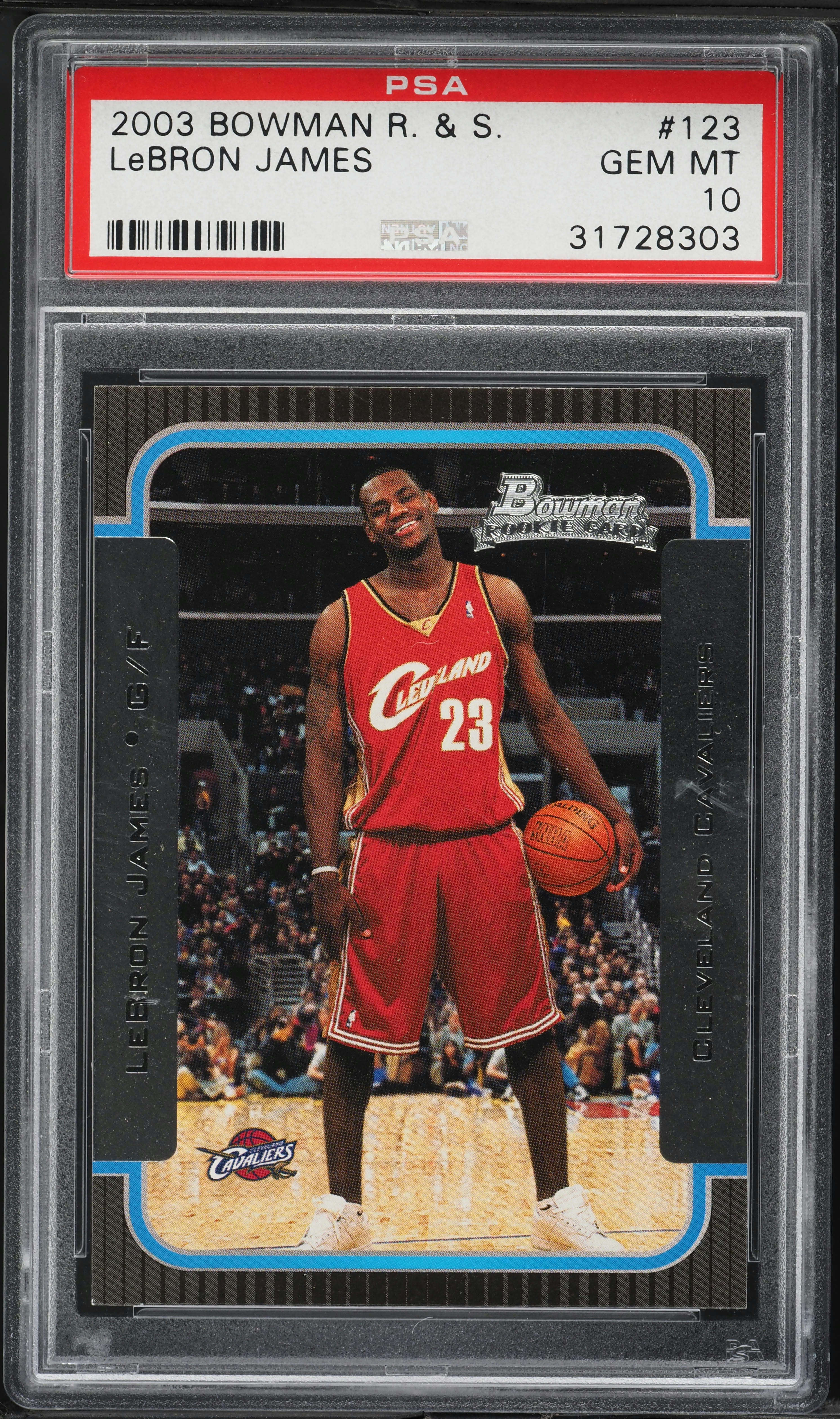 2003 Bowman Rookies & Stars LeBron James ROOKIE #123 PSA 10 GEM