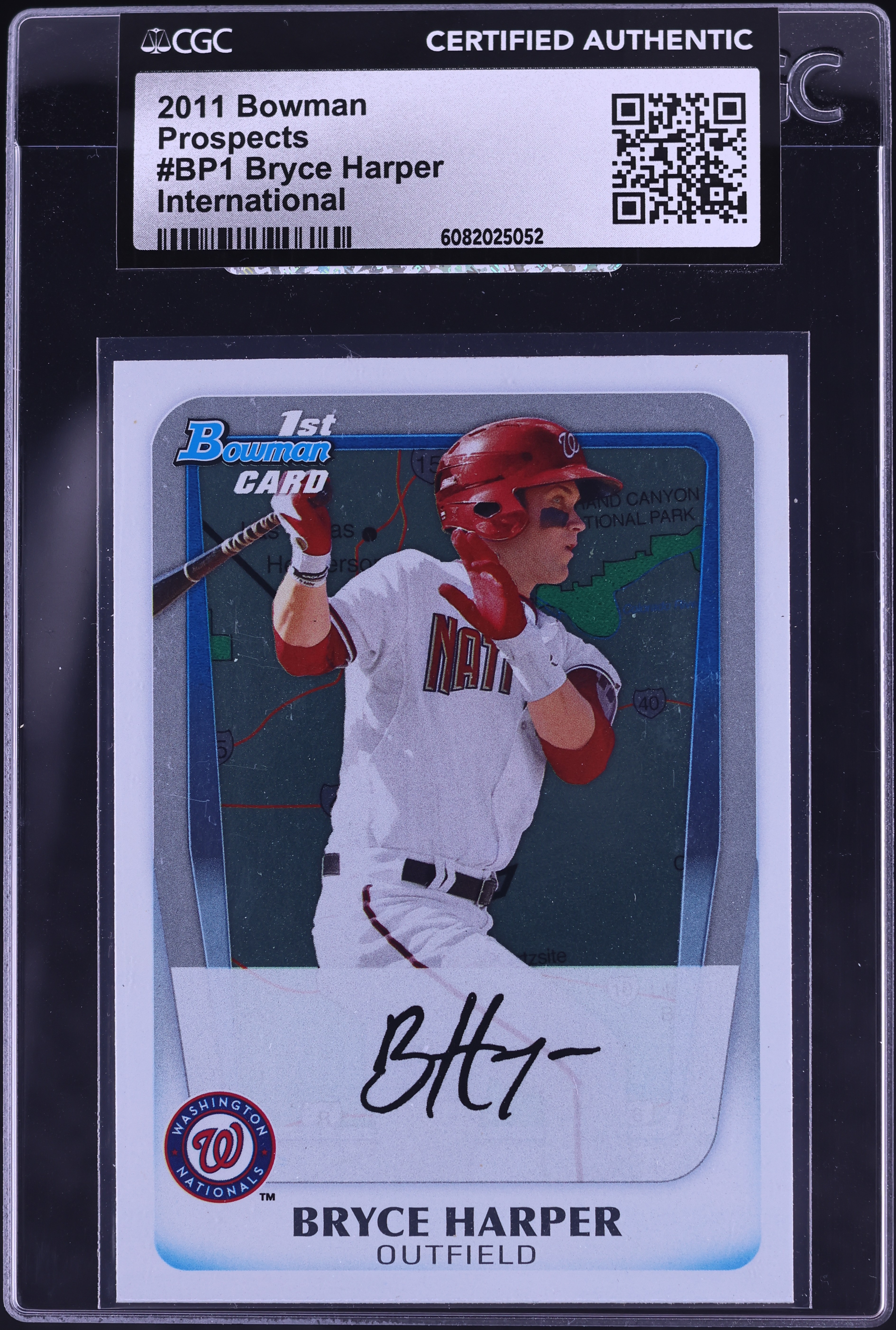 2011 Bowman Prospects International Bryce Harper ROOKIE #BP1 CGC