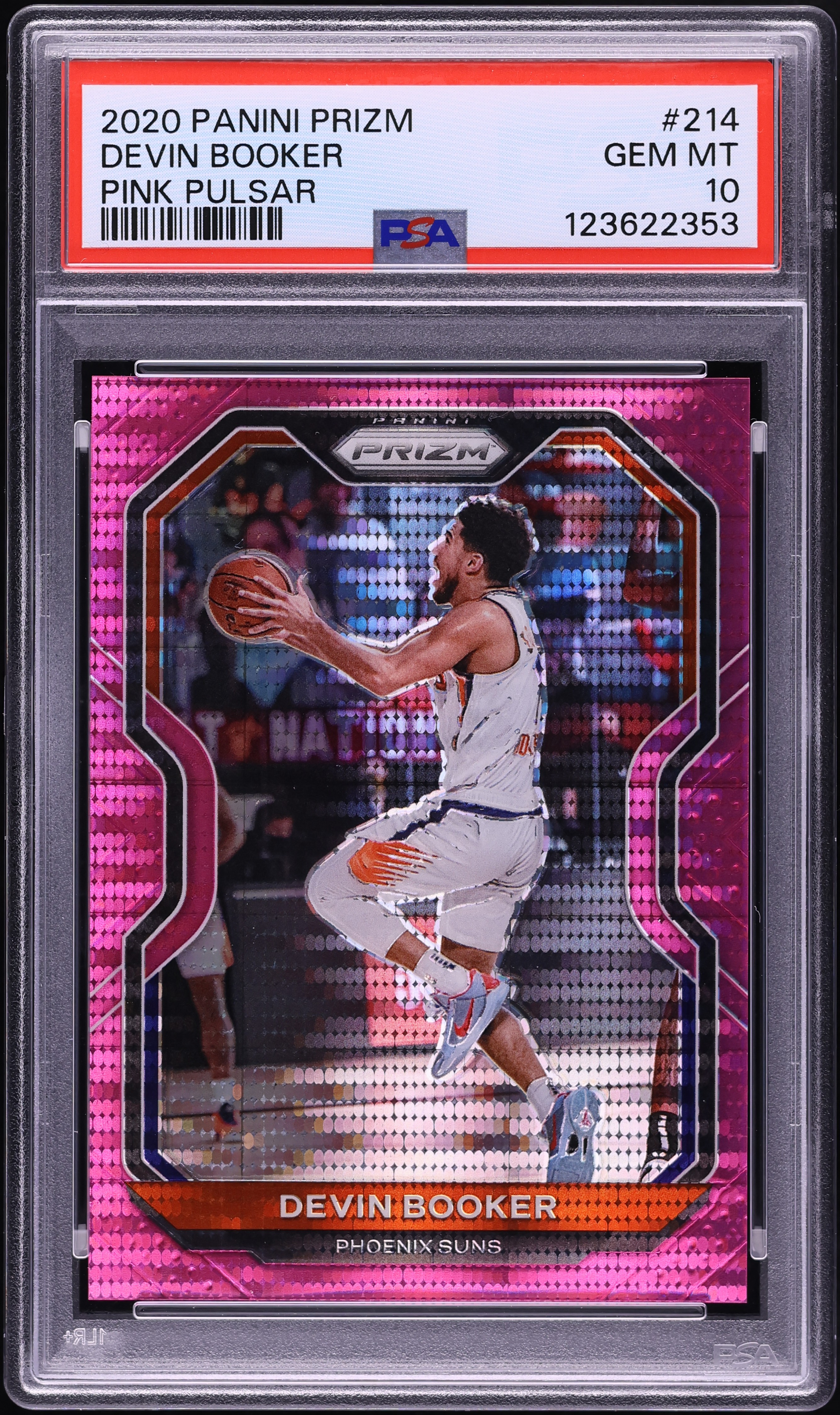 2023-24 PANINI PRIZM Devin Booker Red Cracked Ice Prizm #58 Phoenix