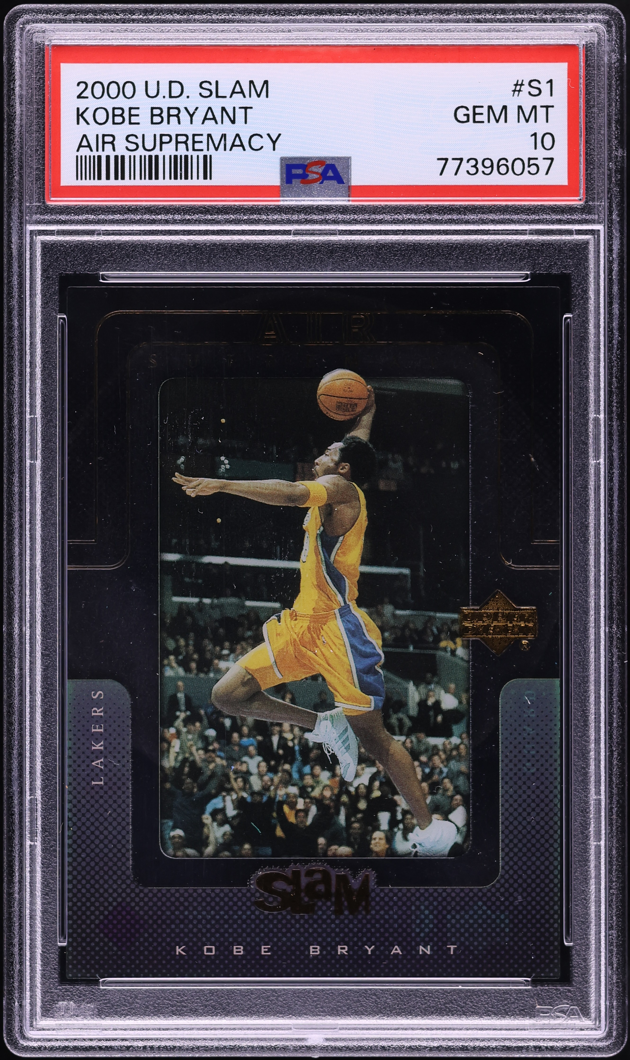 2000 Upper Deck Slam Air Supremacy Kobe Bryant #S1 PSA 10 GEM MINT