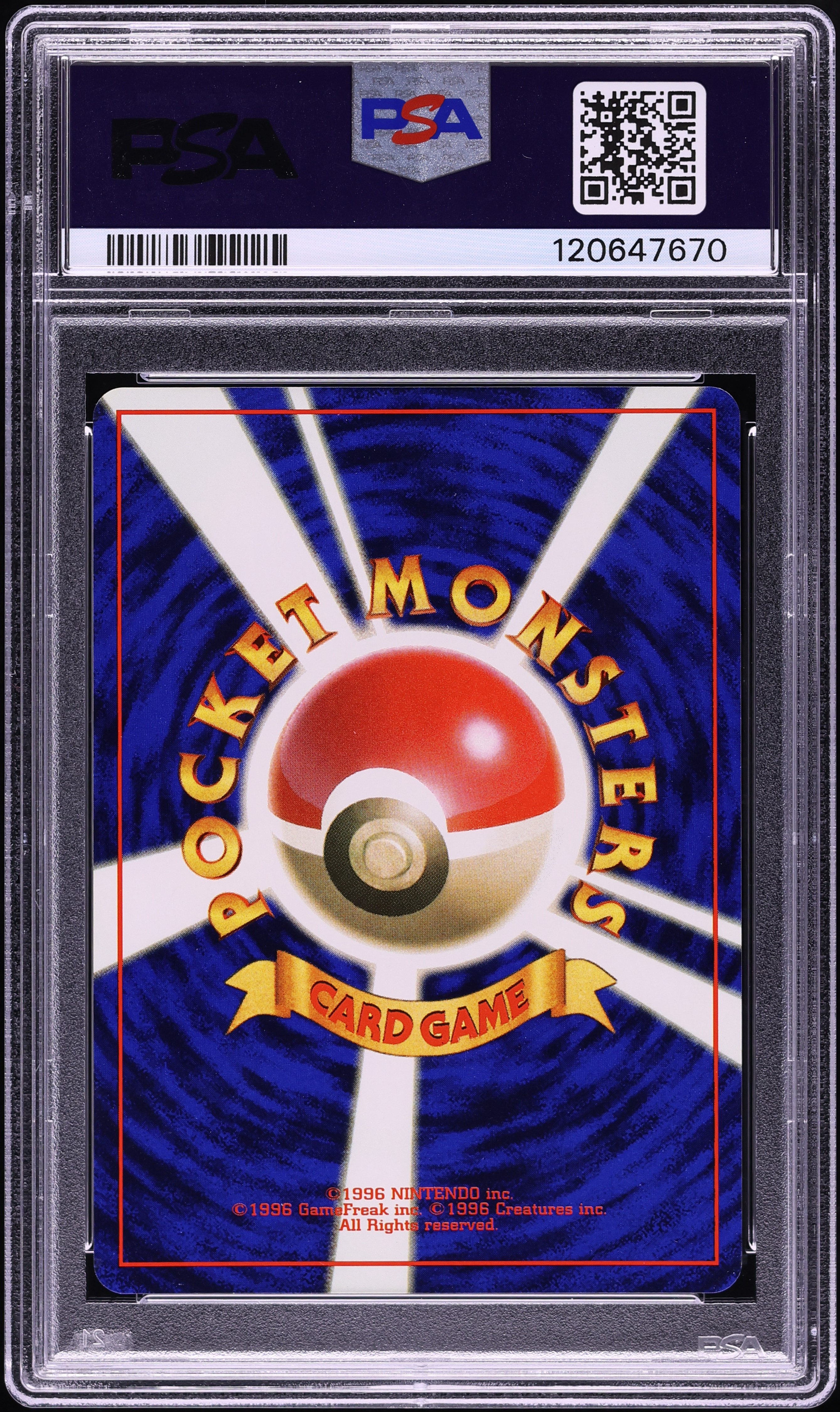 1996 Pokemon Japanese Base Set Bulbasaur #1 PSA 10 GEM MINT on