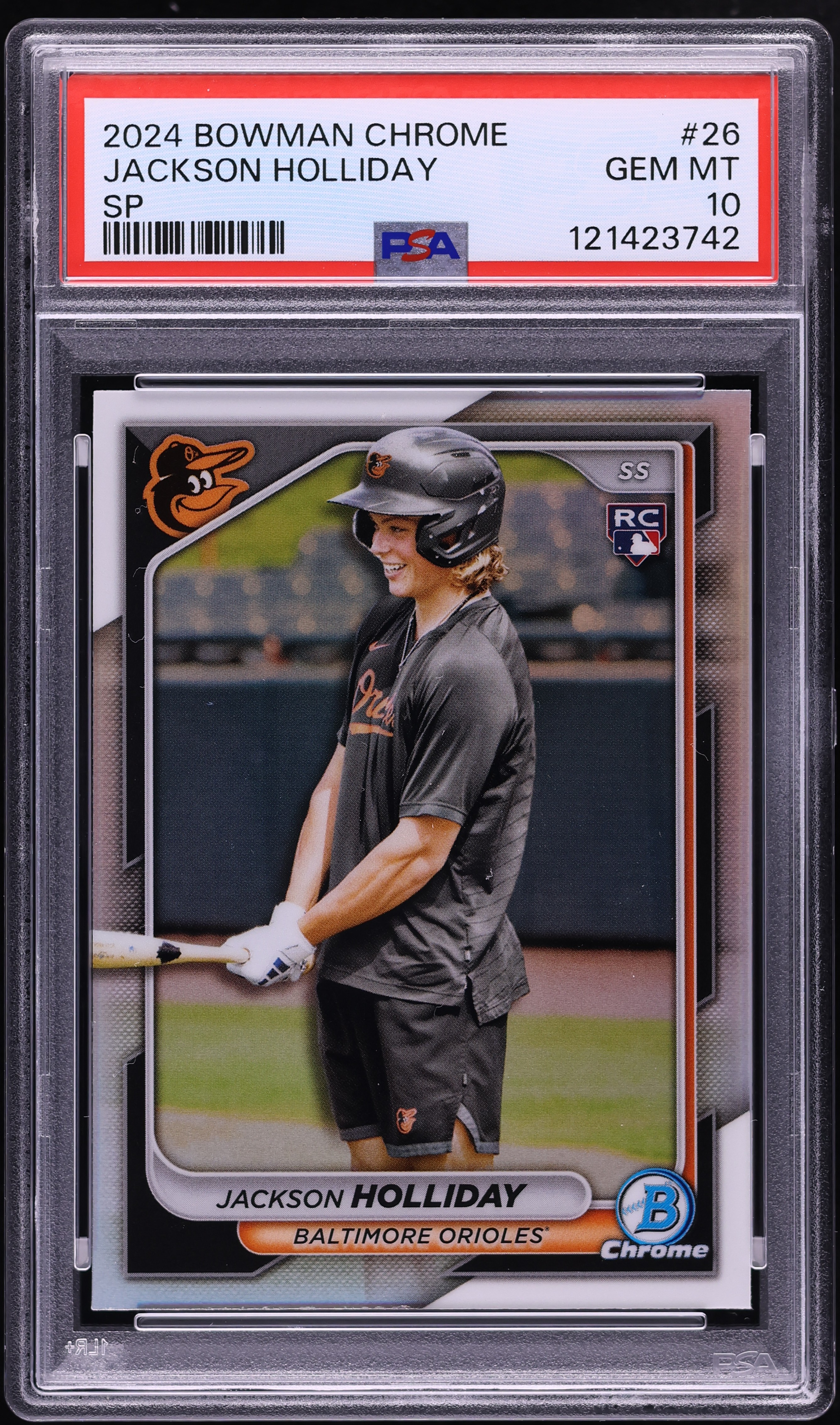 2024 Bowman Chrome Jackson Holliday ROOKIE #26 PSA 10 GEM MINT on 