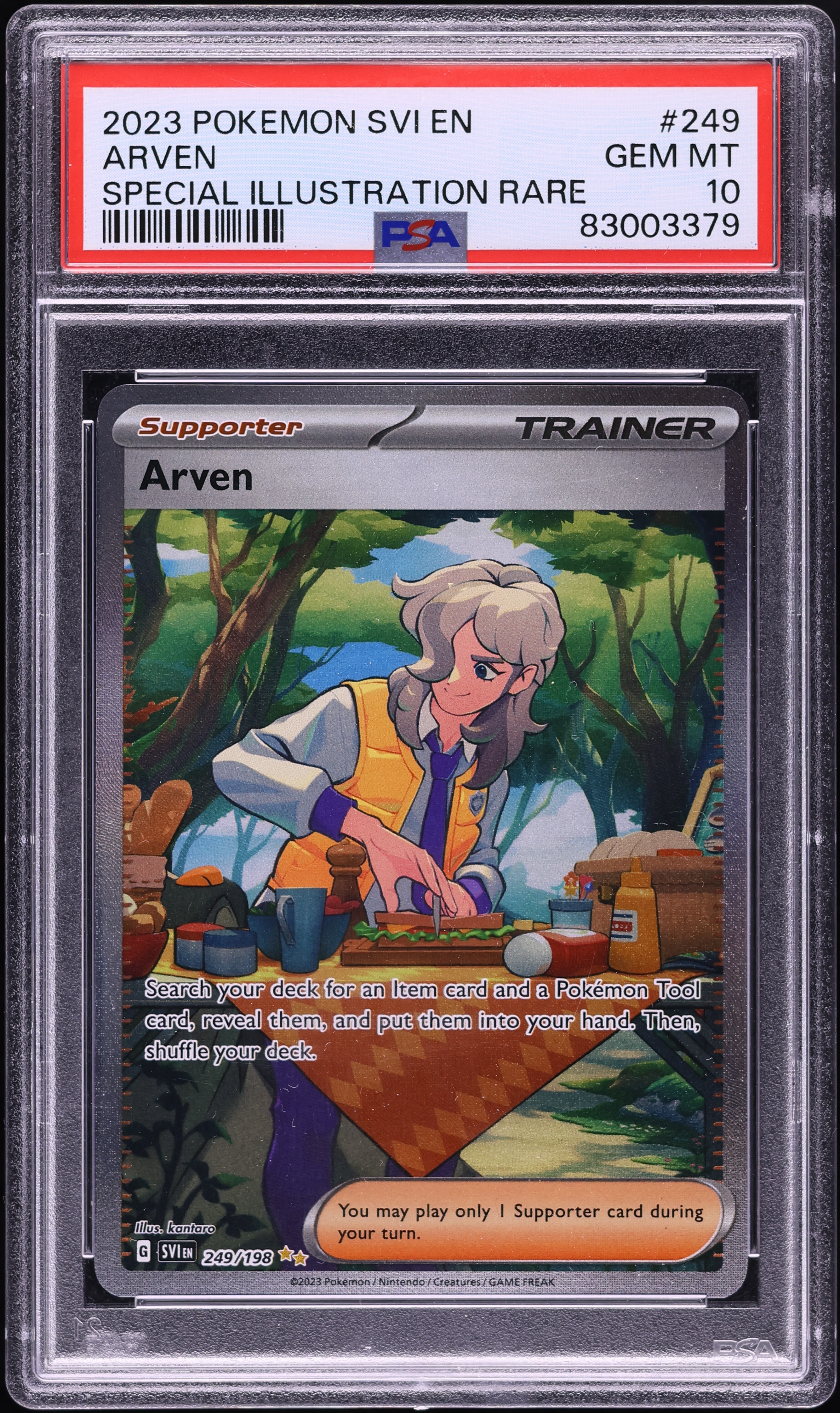 pokemon arven card Holo Arven 235/091 Special Illustration Rare Paldean Fates Pokemon TCG MINT