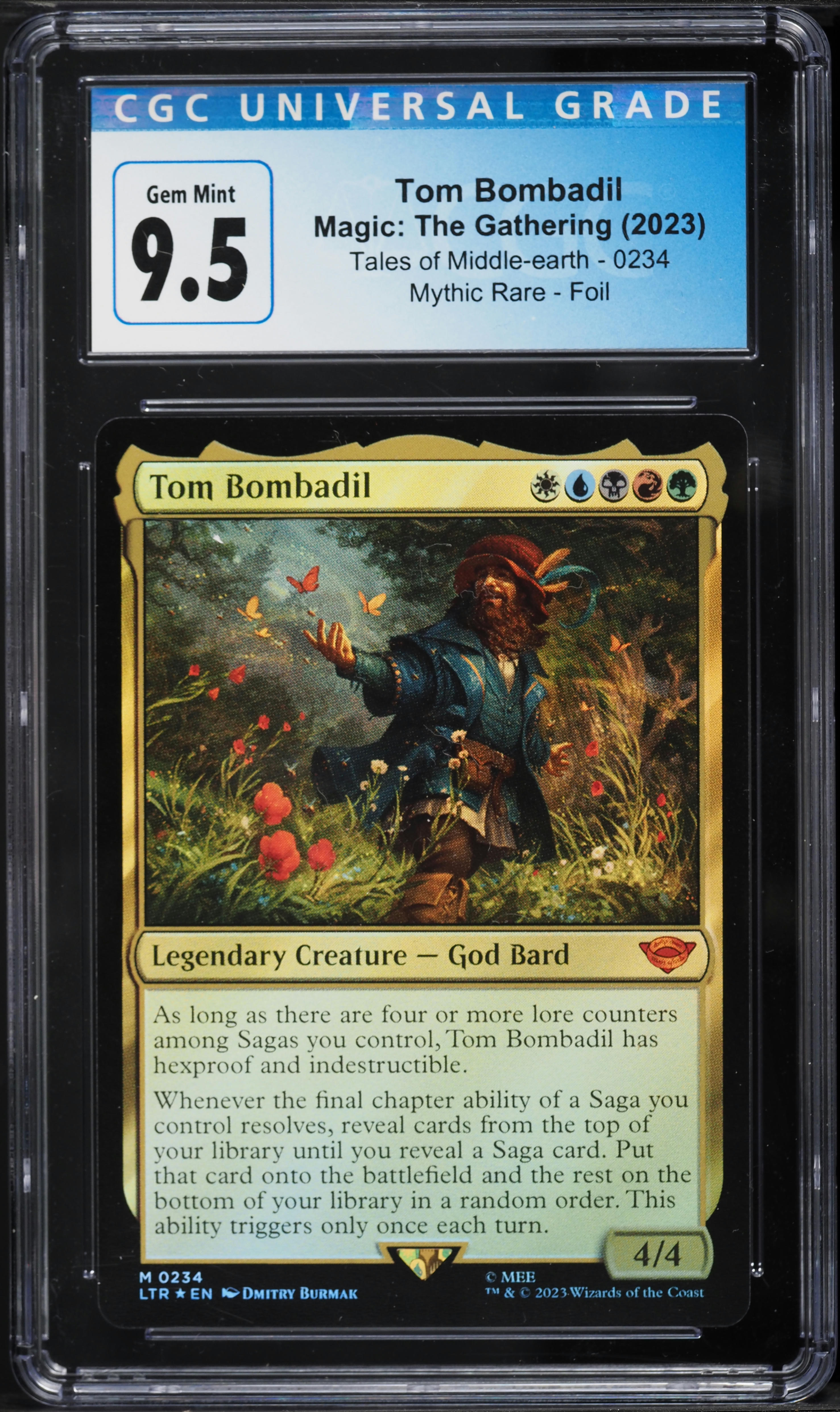 tom bombadil mtg card [234] [The Lord of the Rings: Tales of Middle-earth] [Foil]  Face to Face Games reveal cards from the top of your library until you reveal a Saga card Tom Bombadil - Foil (Universes
