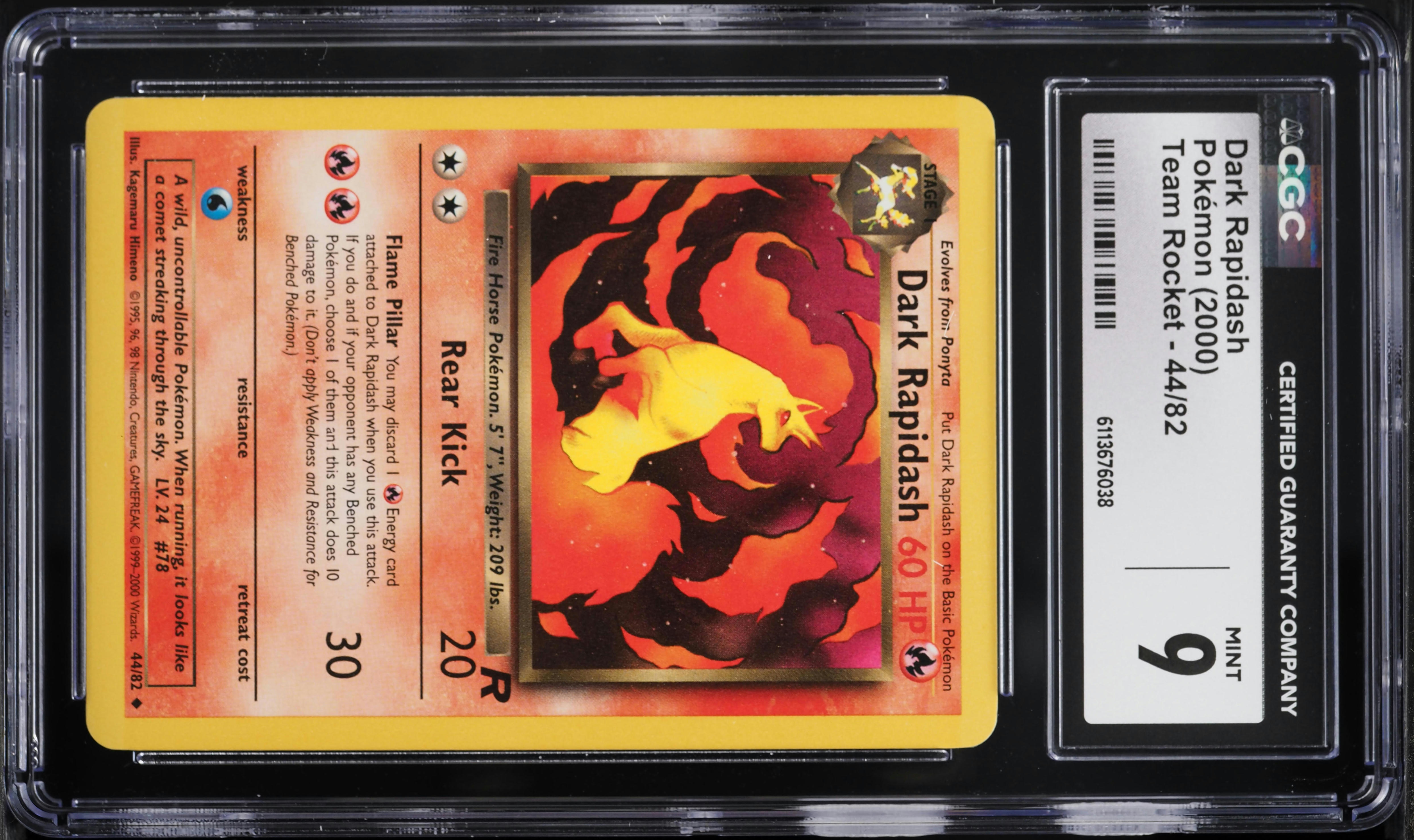 1995 dark rapidash pokemon card value Worth grading? : r/PokeGrading If heads Dark Rapidash No.078 Old Back