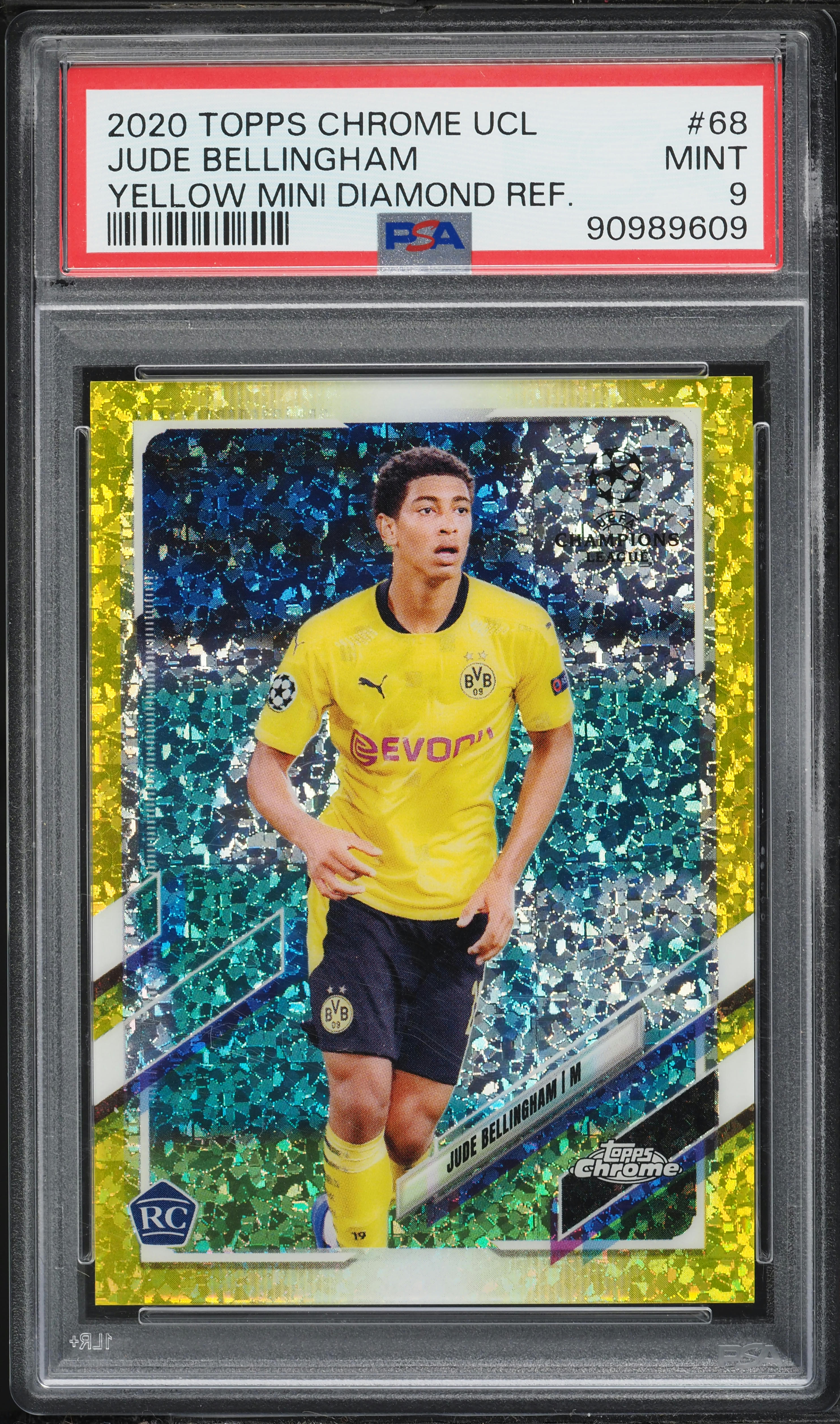2020 Topps Chrome UEFA Yellow Mini Diamond Refractor Jude