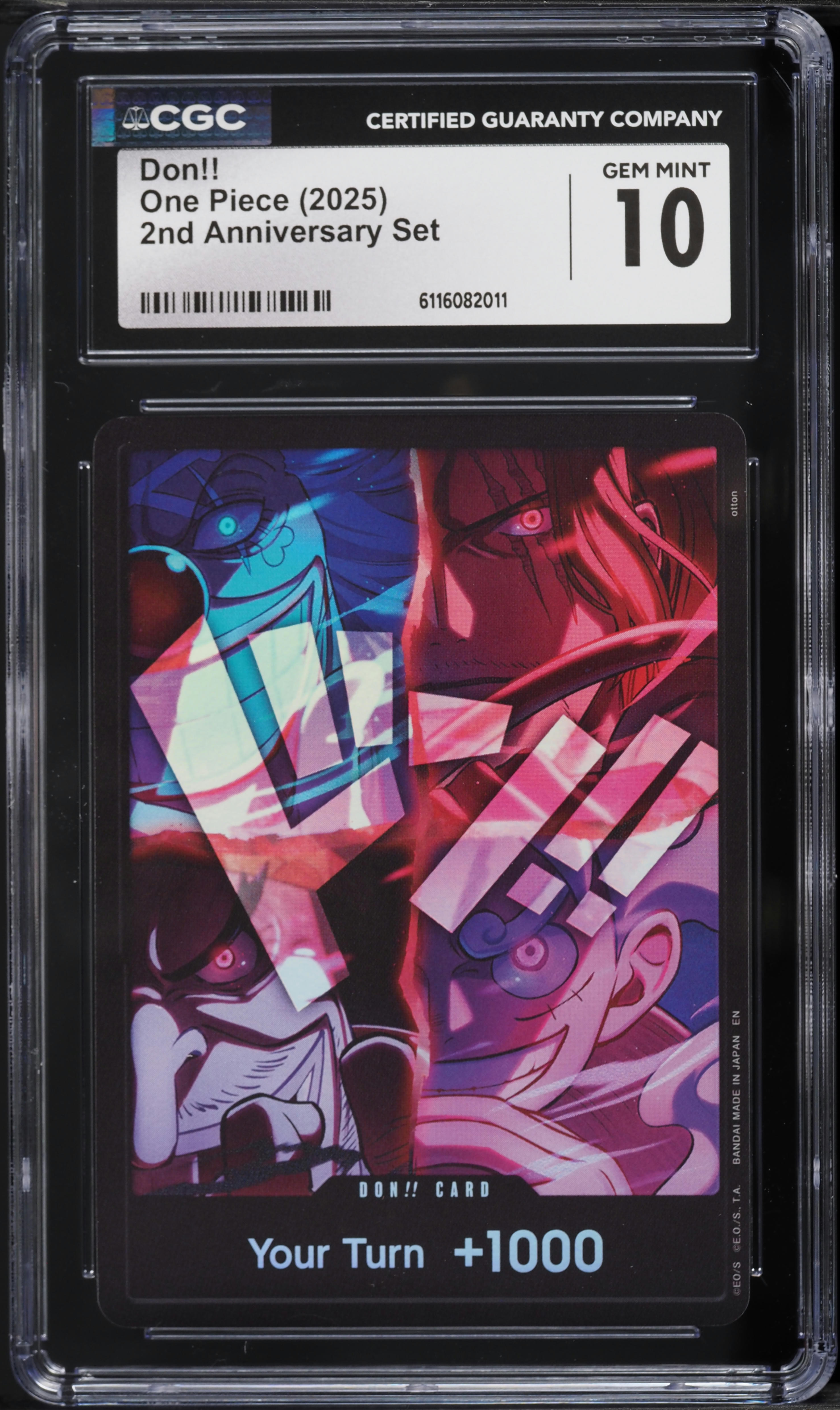 2025 One Piece 2nd Anniversary Set Don!! CGC 10 GEM MINT on