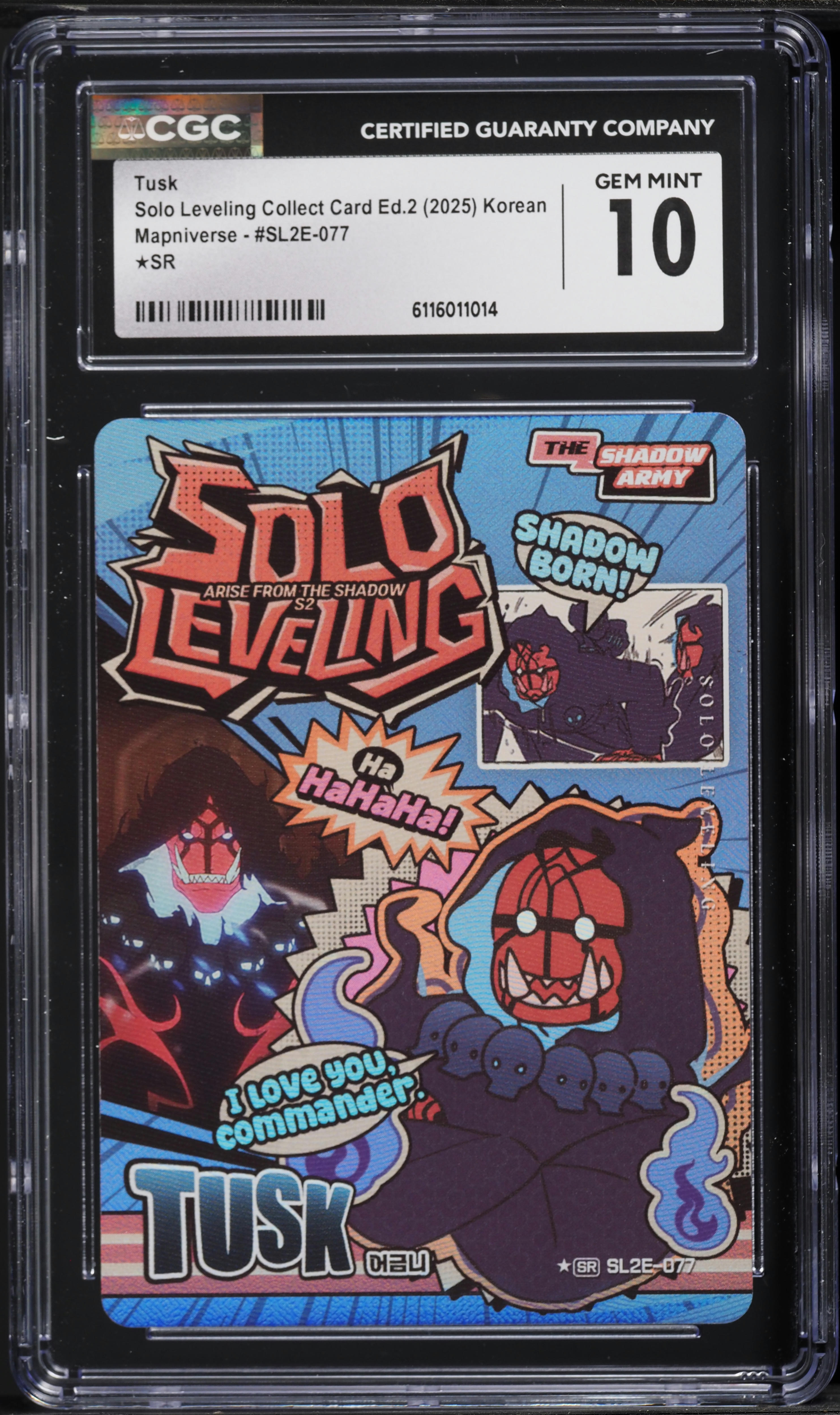 2025 Solo Leveling Korean Collect Card Edition 2 Mapniverse SR
