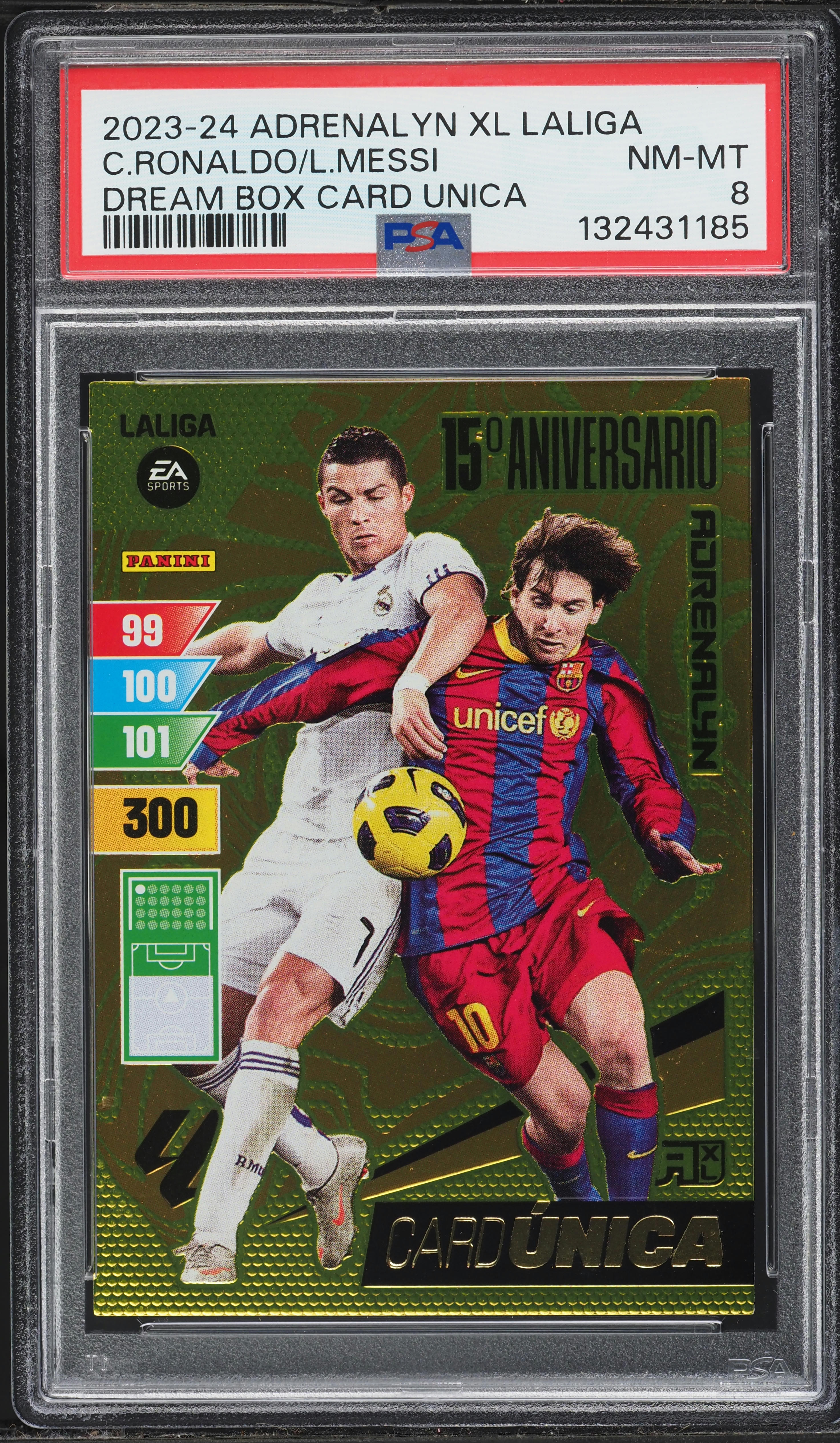 Cristiano Ronaldo & Messi LaLiga Adrenalyn XL Dream Box - PSA 8 | Fanatics - News Directory 3