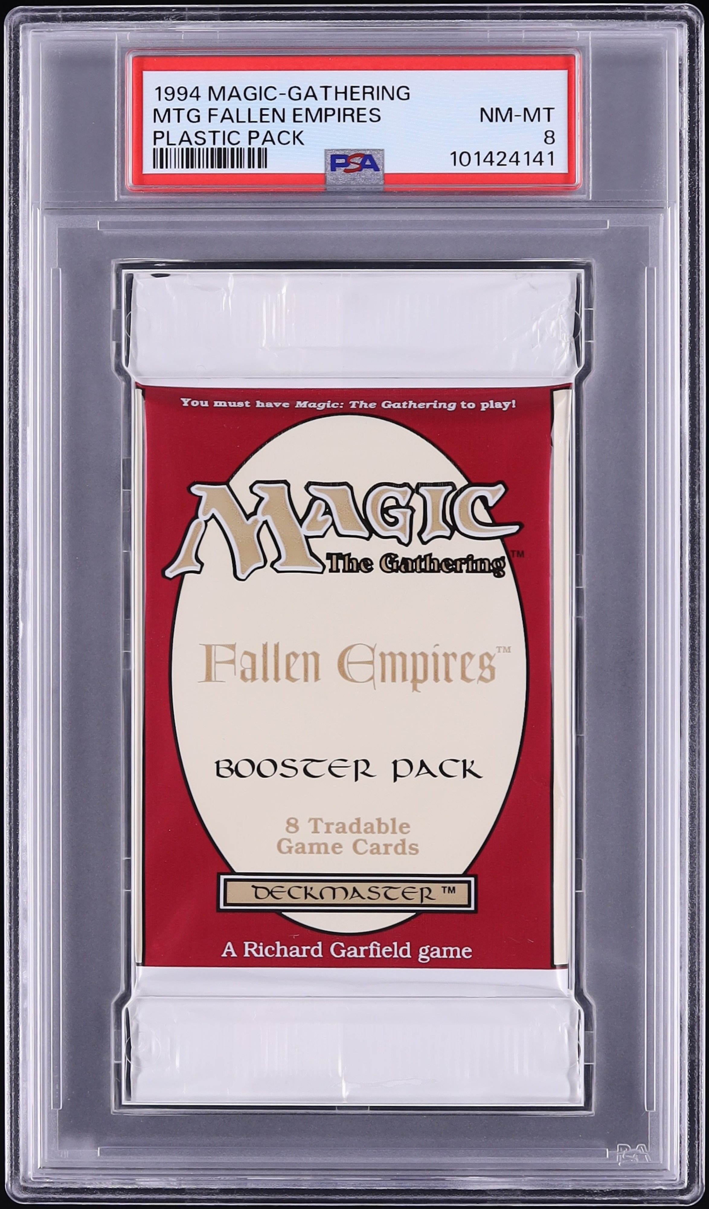 lorcana trading card game gateway 1994 Magic The Gathering MTG Fallen Empires Booster Plastic Pack PSA 8 NM-MT on Fanatics Collect Fallen was the first time that Wizards of the Coast used alternative art in a set Booster Pack Prices | Magic