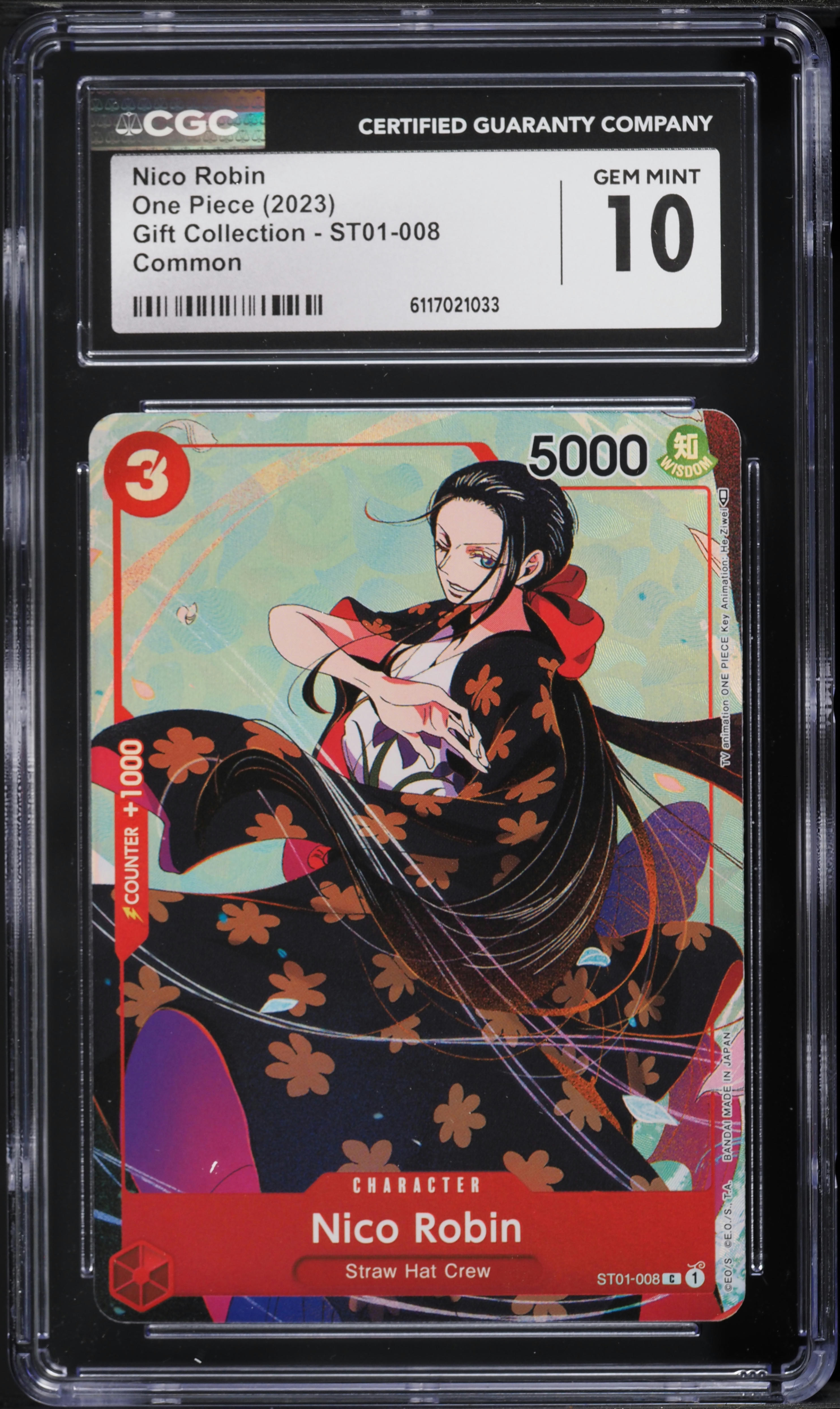 2023 One Piece Gift Collection Nico Robin #ST01-008 CGC 10 GEM
