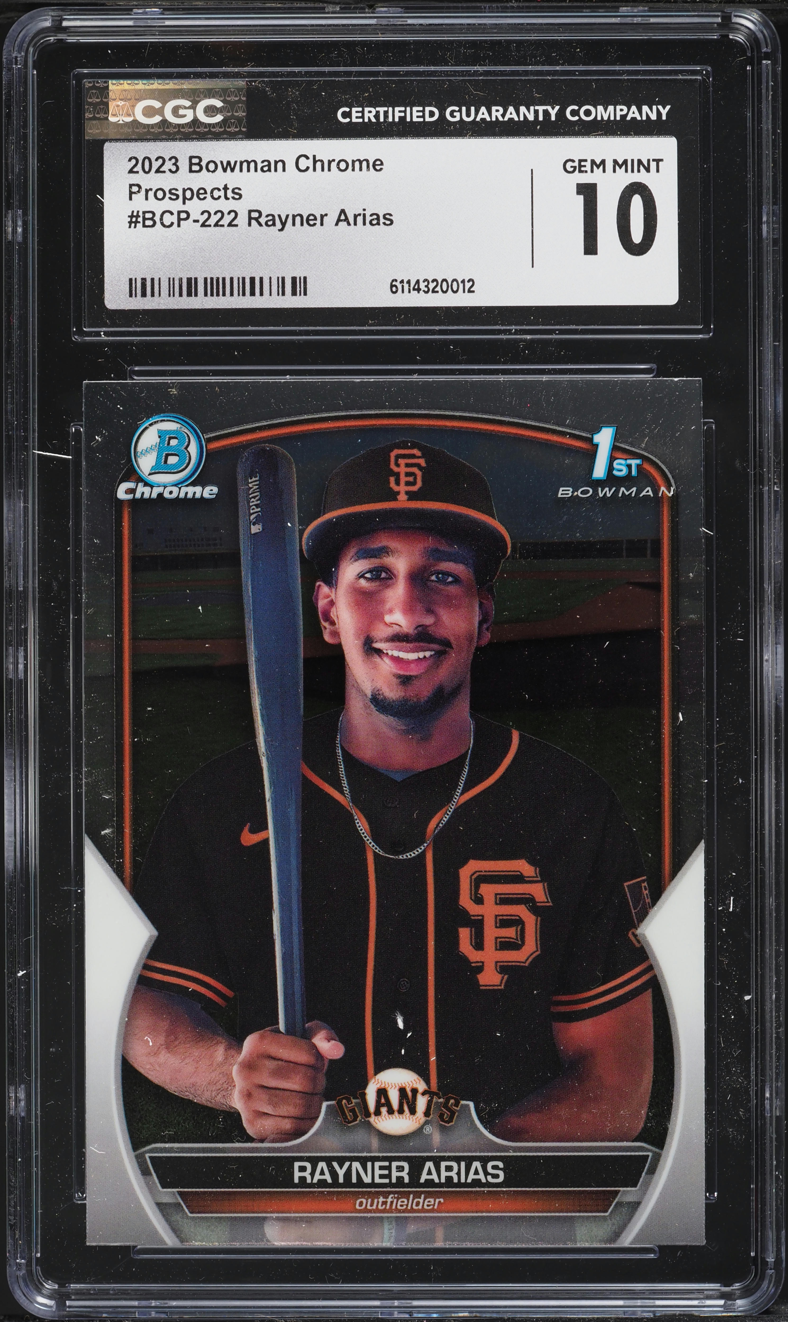 2023 Bowman Chrome Rayner Arias PROSPECT #BCP-222 CGC 10 GEM MINT 