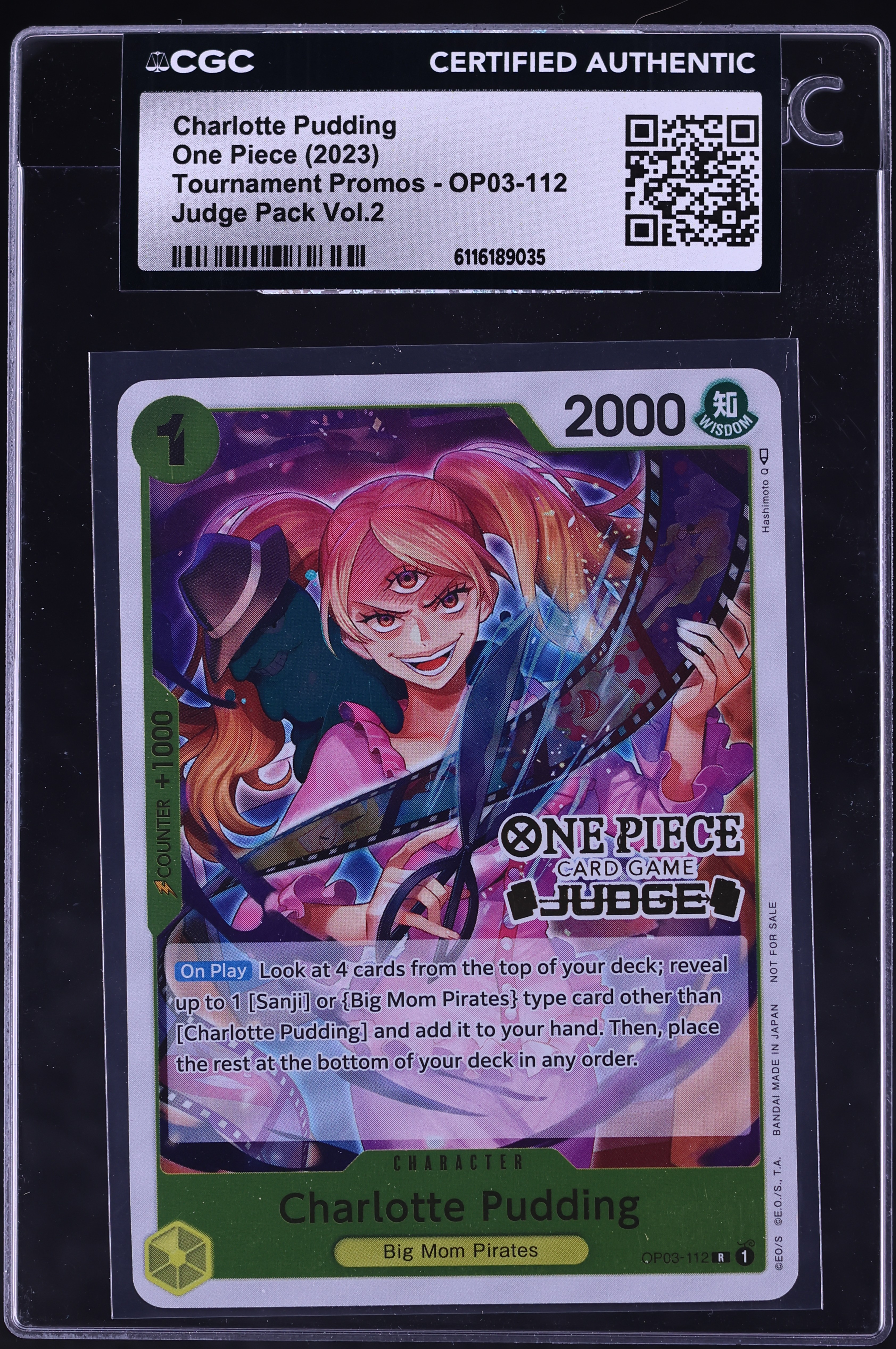 2023 One Piece Tournament Promos Judge Pack Volume 2 Charlotte