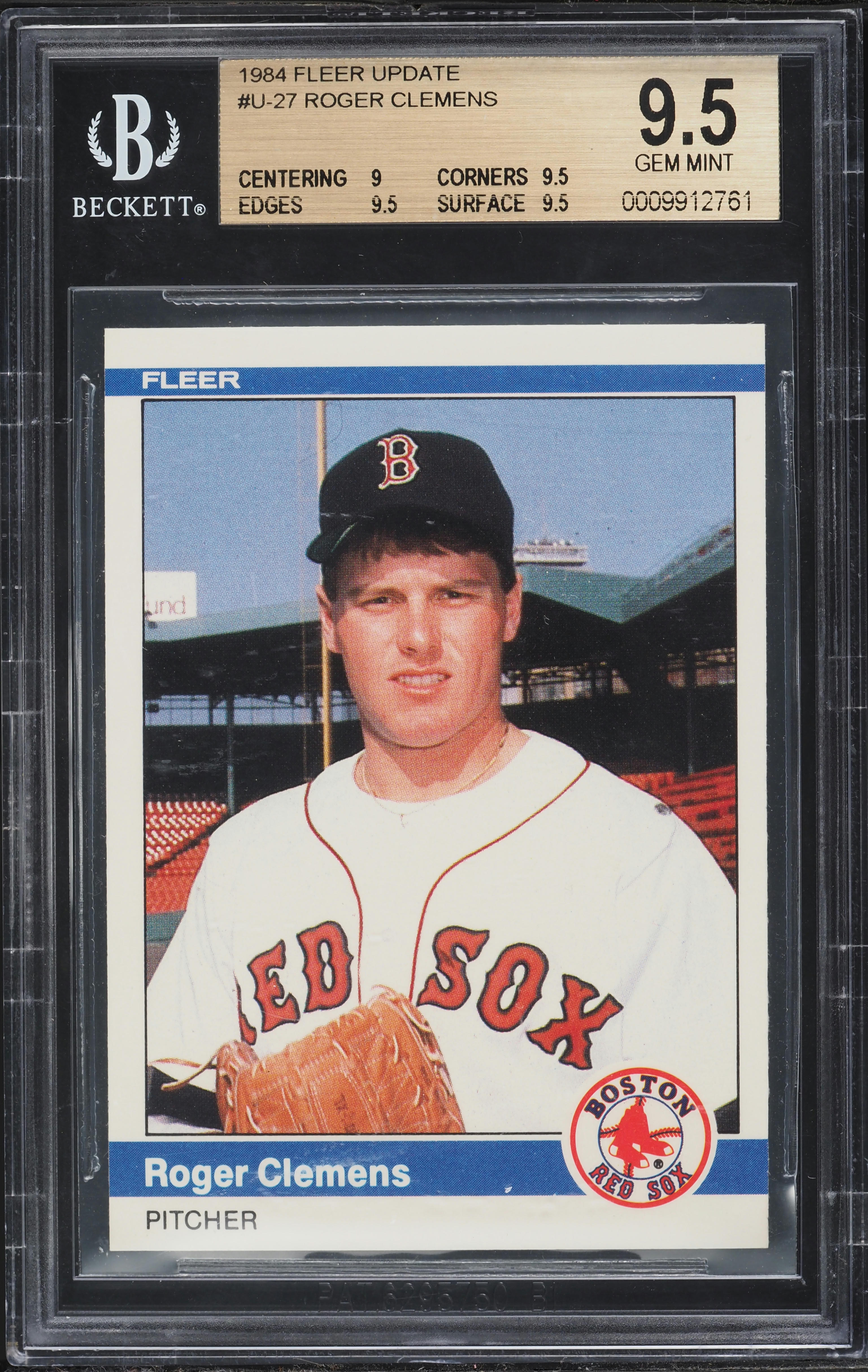 その他 ROGER CLEMENS ROOKIE bgs9.5 1984 Fleer Update Roger Clemens ROOKIE #U-27 BGS 9.5 GEM MINT on
